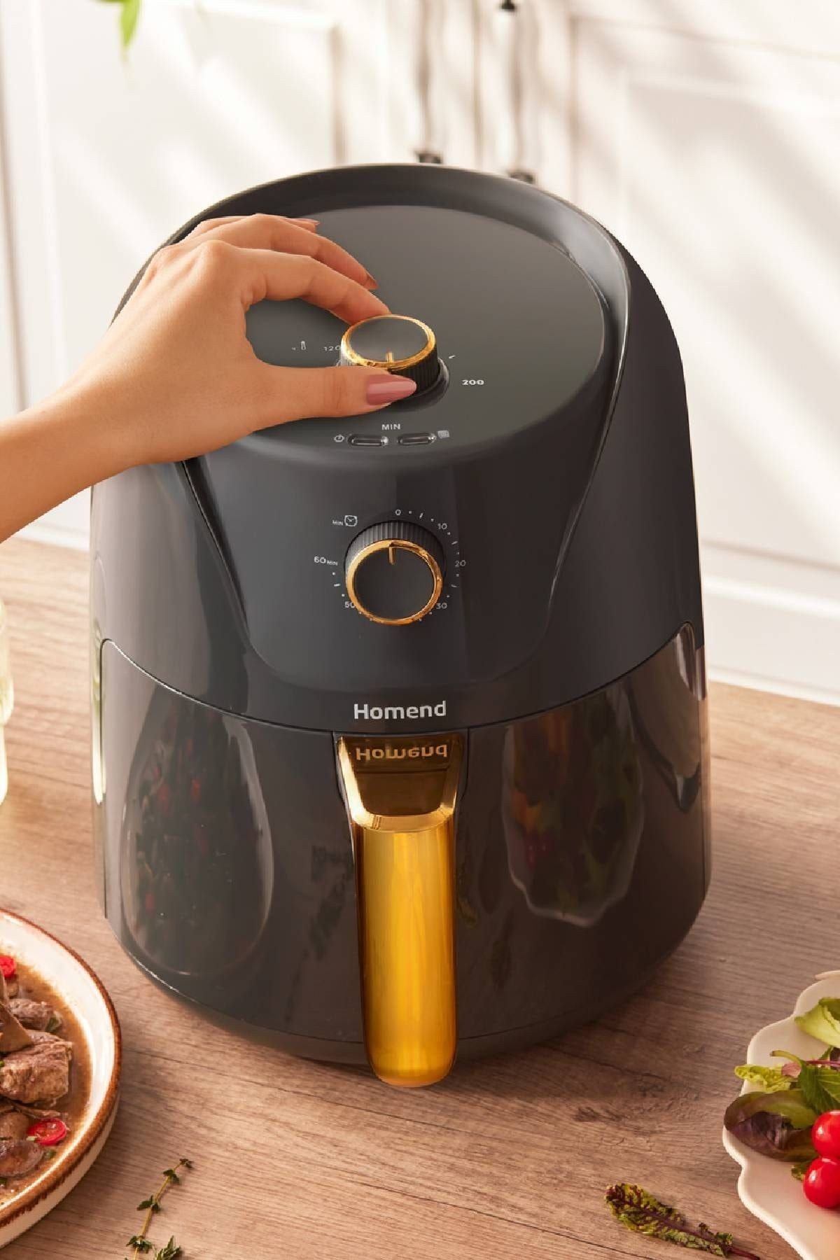 Airfryday 2504h 8 Farklı Programlı, Yağsız fritöz 4,3 Litre Airfryer