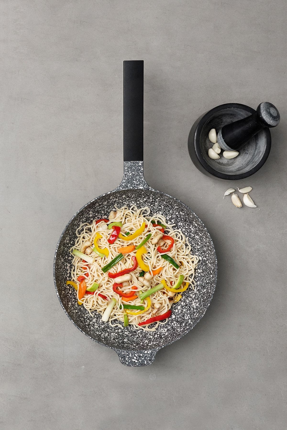 Perge Döküm Wok Tava 30 Cm