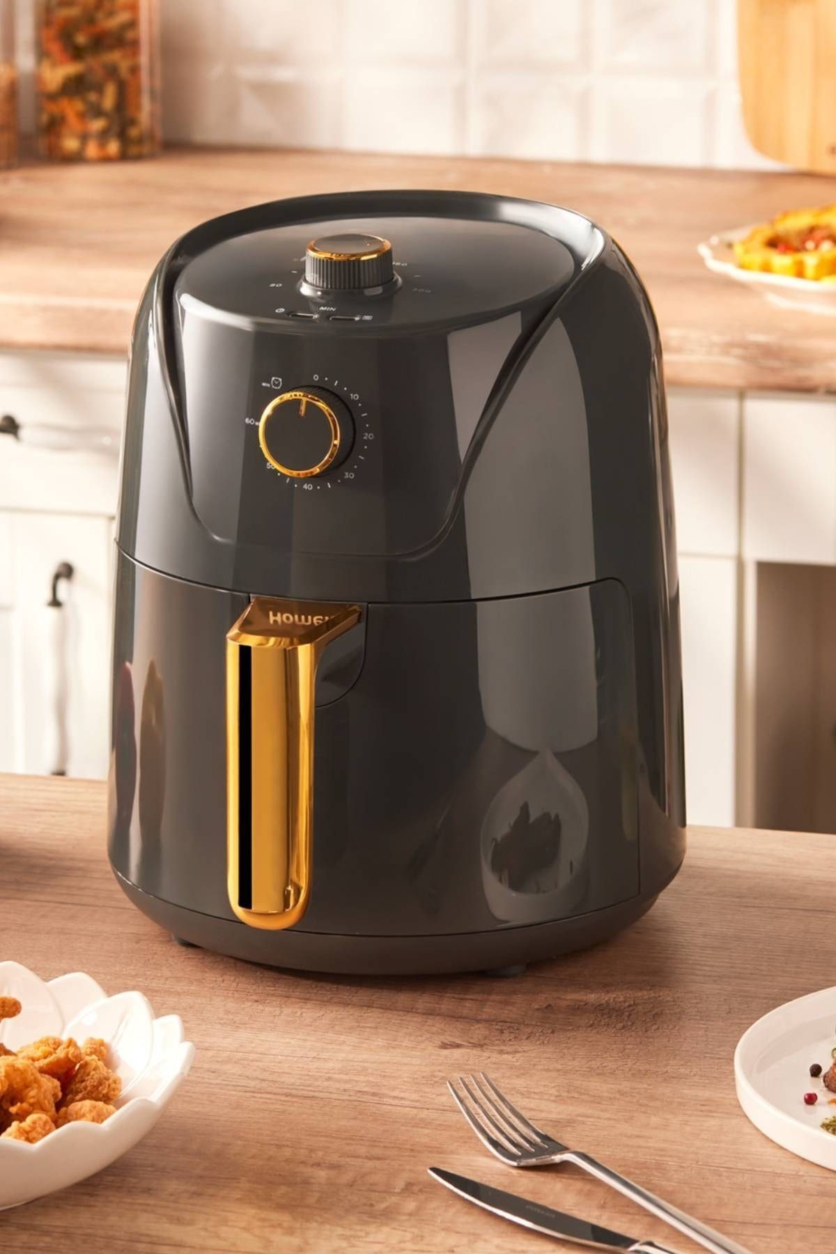 Airfryday 2504h 8 Farklı Programlı, Yağsız fritöz 4,3 Litre Airfryer