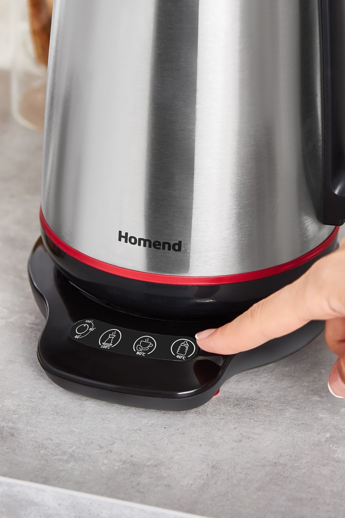 Royaltea 1708H Paslanmaz Çelik Konuşan Çay Makinesi Inox-Siyah 1800 W