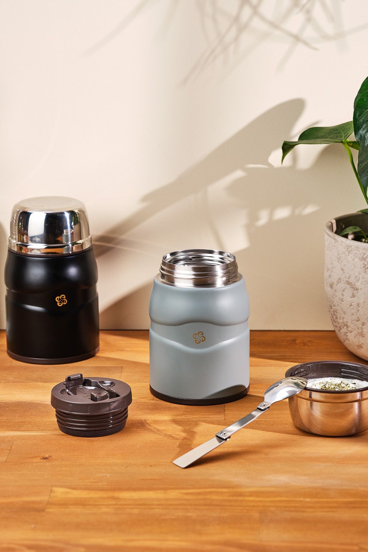 Smart Gri Yiyecek Termosu 500 ml