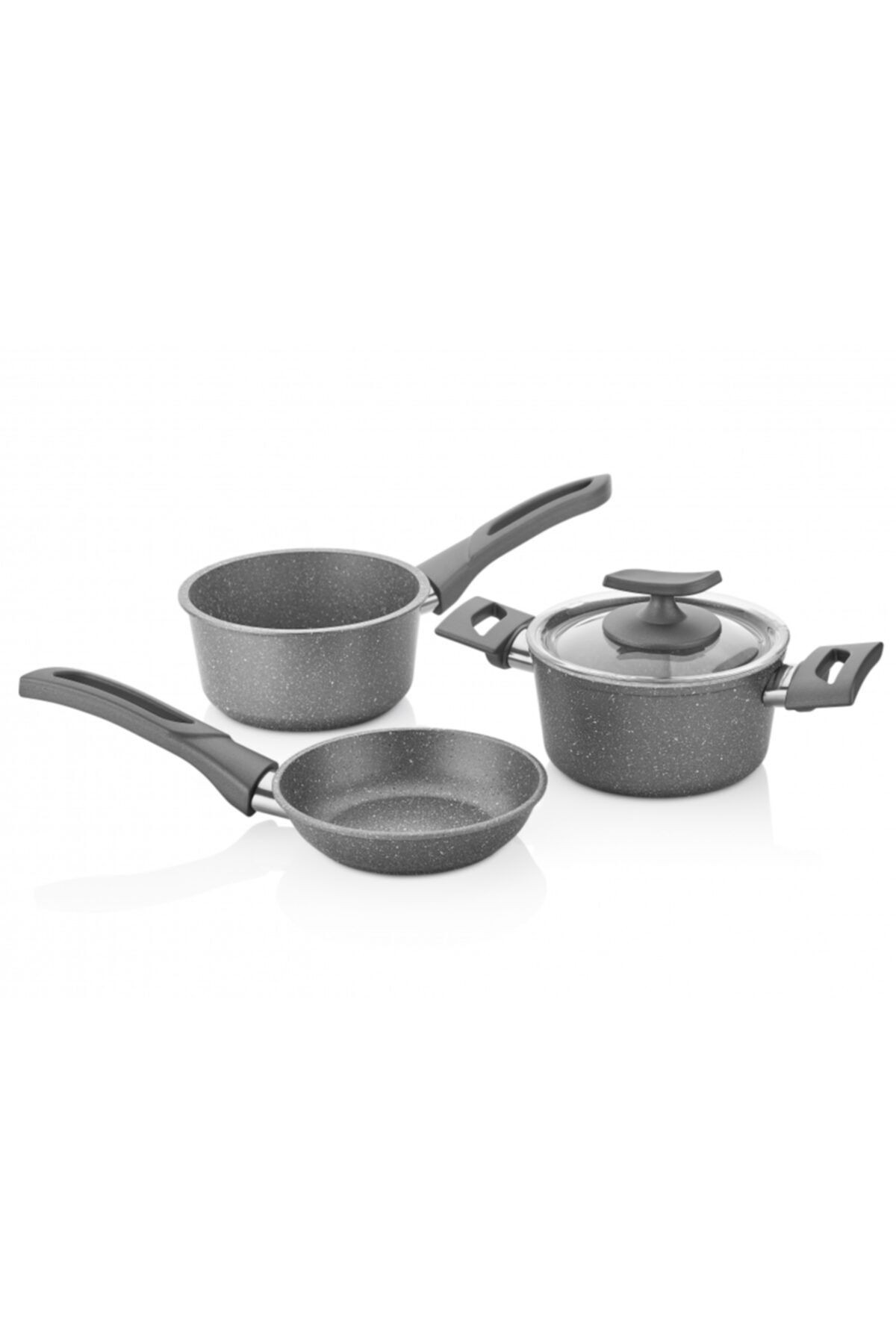Pinky Gri 4 Parça Granit Mini Set