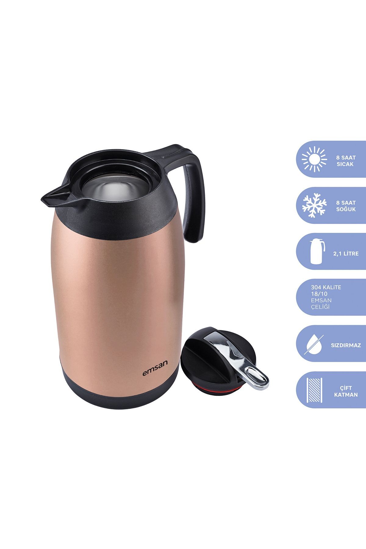 New Vega Termos Rose Gold 2,1 Litre