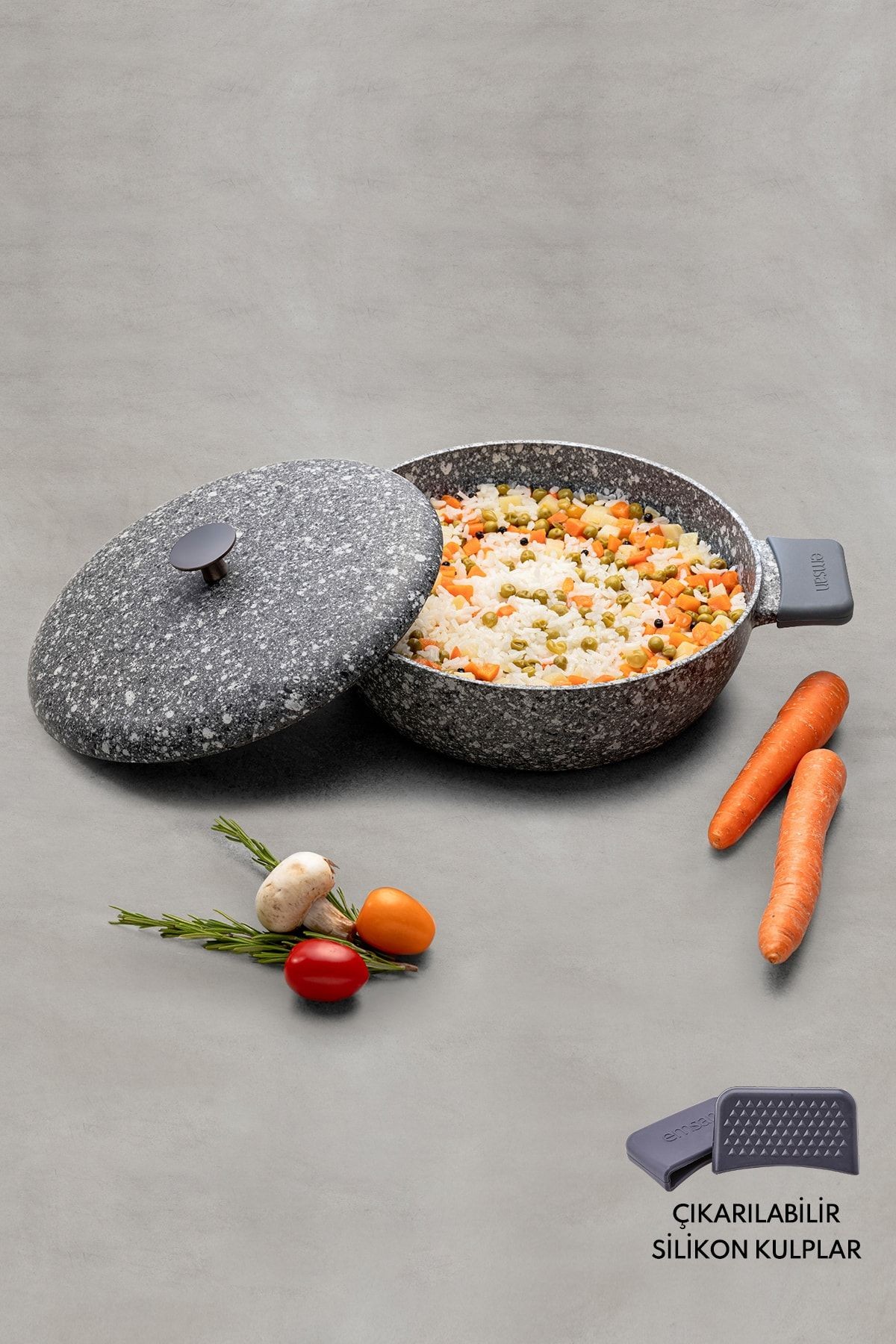 Perge Döküm Pilav Tencere 24 Cm