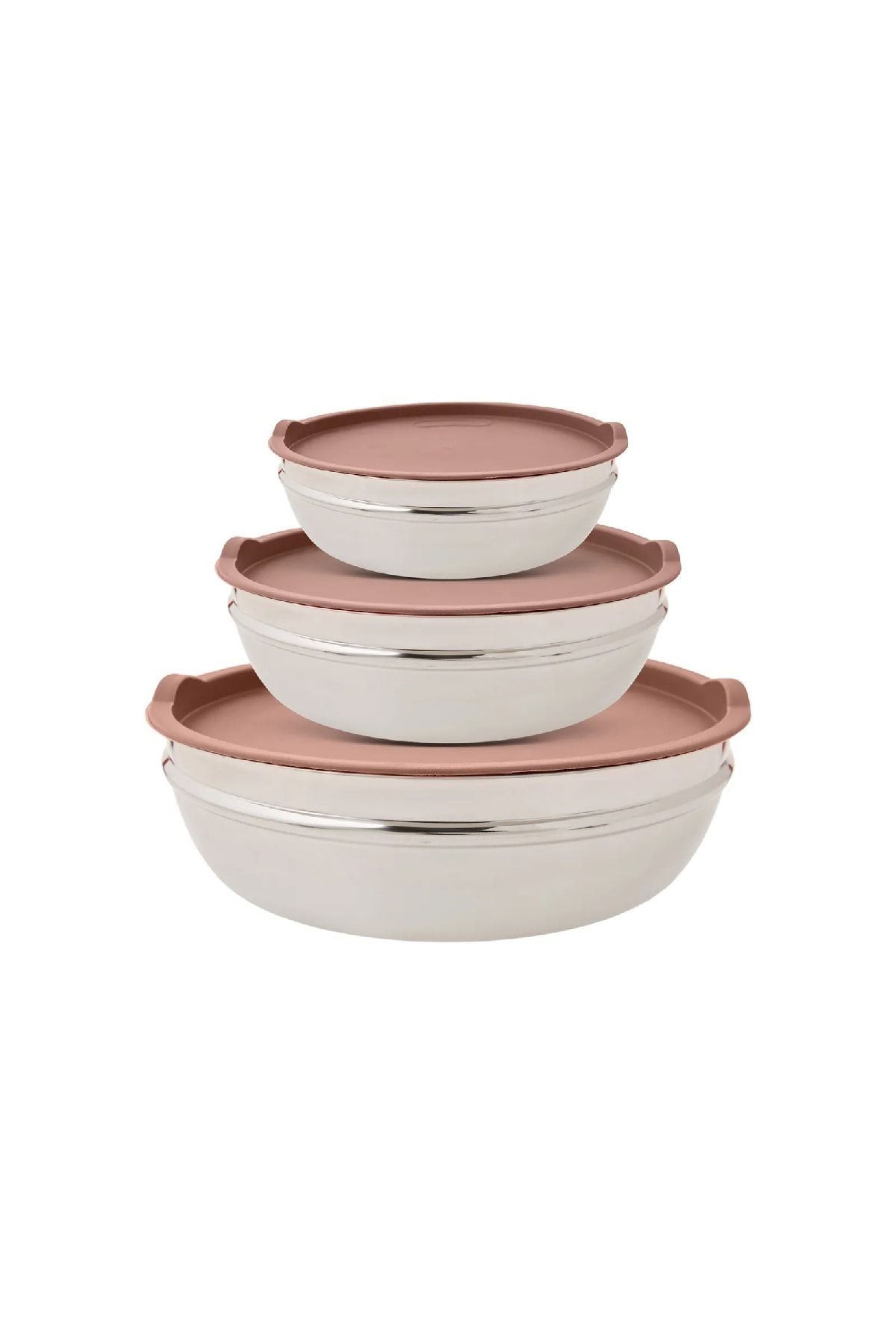 Demre 6 Parça Kombi Saklama Kabı Set Golden Pink