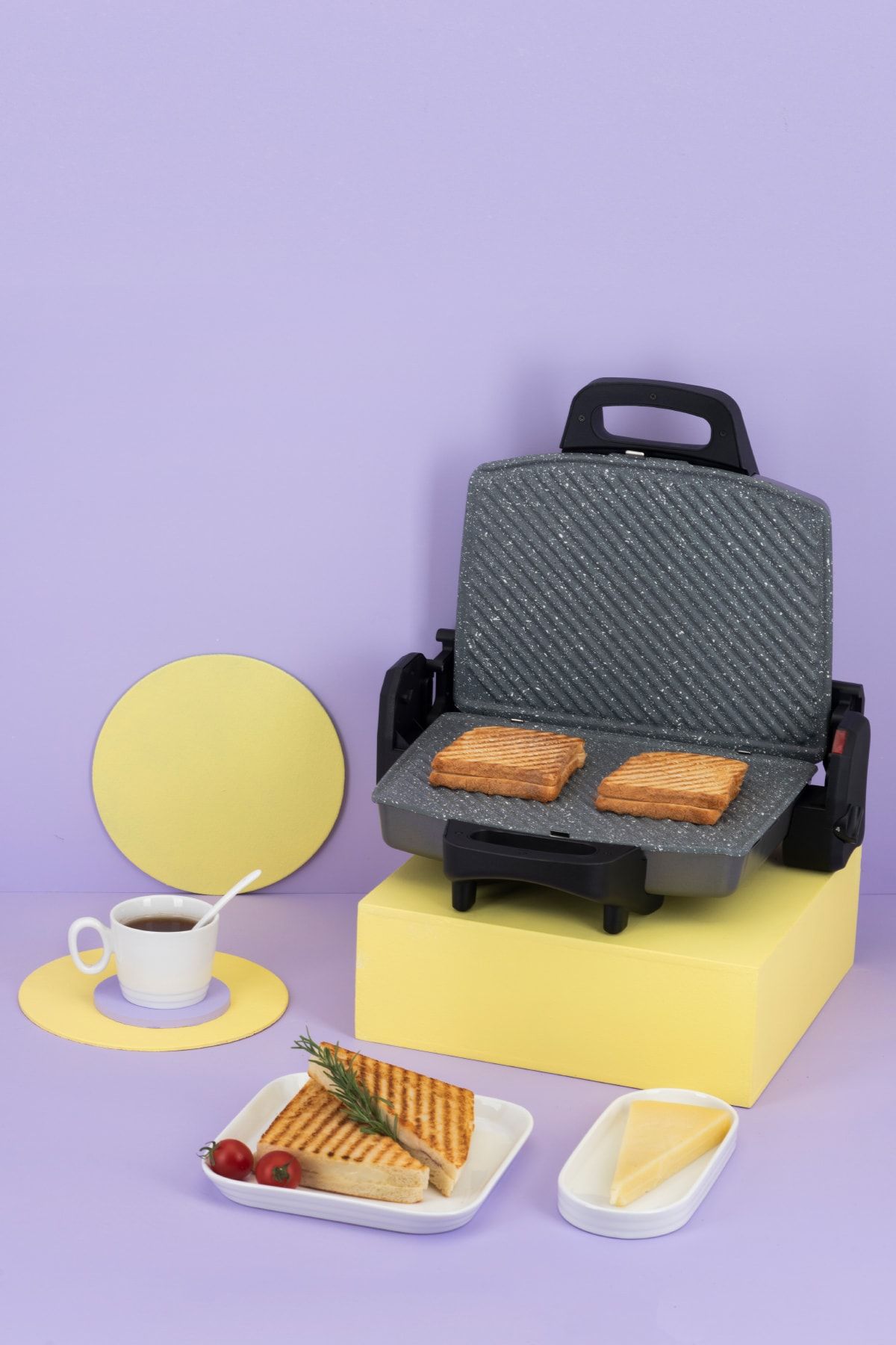 Power Master Granit 1800w Tost Makinesi Antrasit 600.15.01.1843