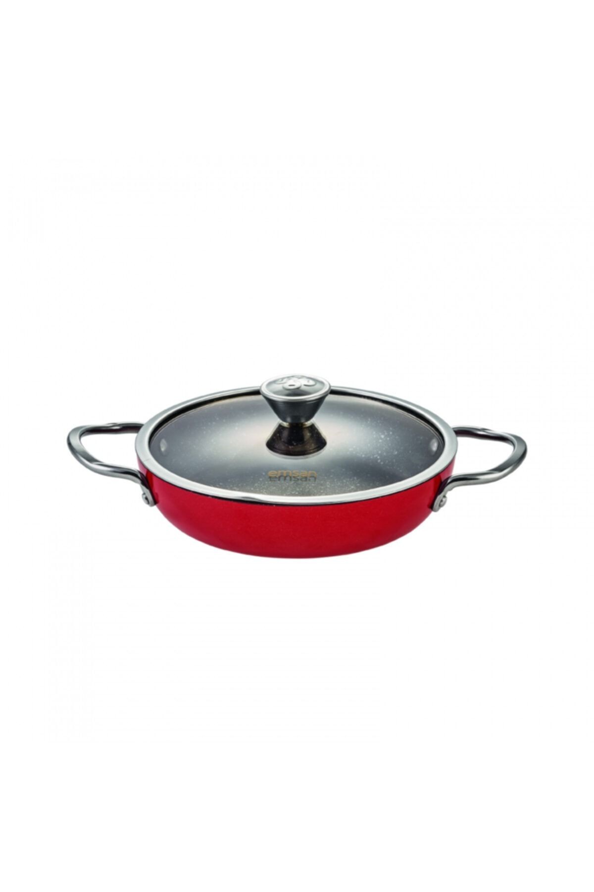 Aventura Kırmızı Granit 6 Parça Omlet-Sahan Seti