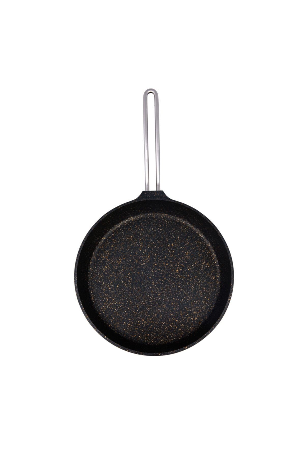 Ems 600/112 Kuvars Tava Siyah-gold 28 Cm