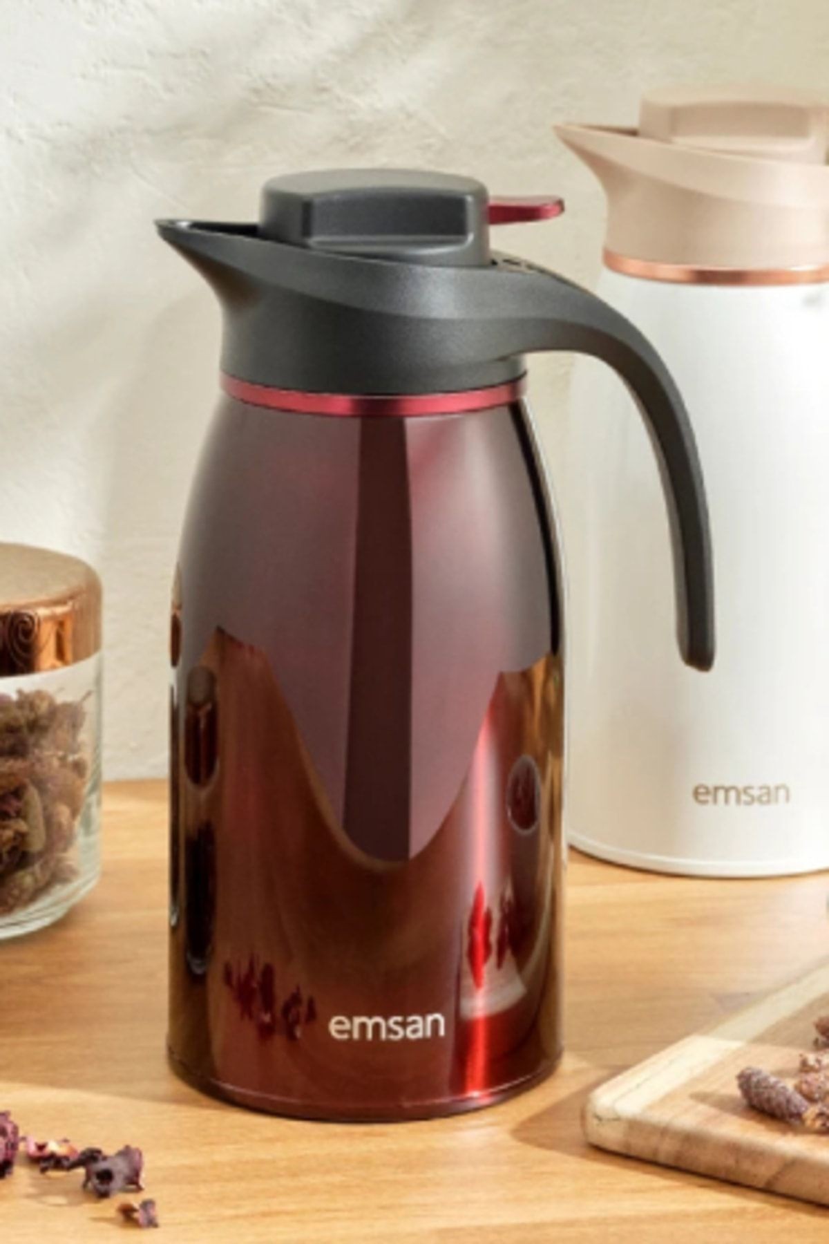 Gama 12 Saat Sıcak ve Soğuk Tutan Çelik Termos Bordo 2 Litre