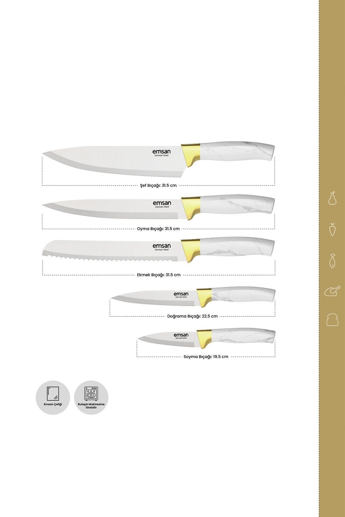 Artisan German Steel Bıçak Seti