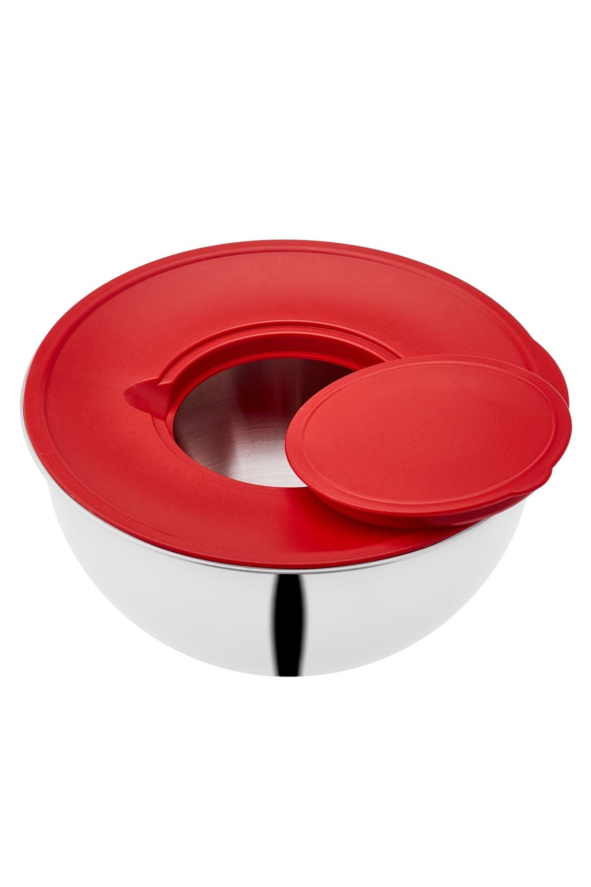 Easy Life Paslanmaz Çelik Karıştırma Kabı 24 Cm Kırmızı