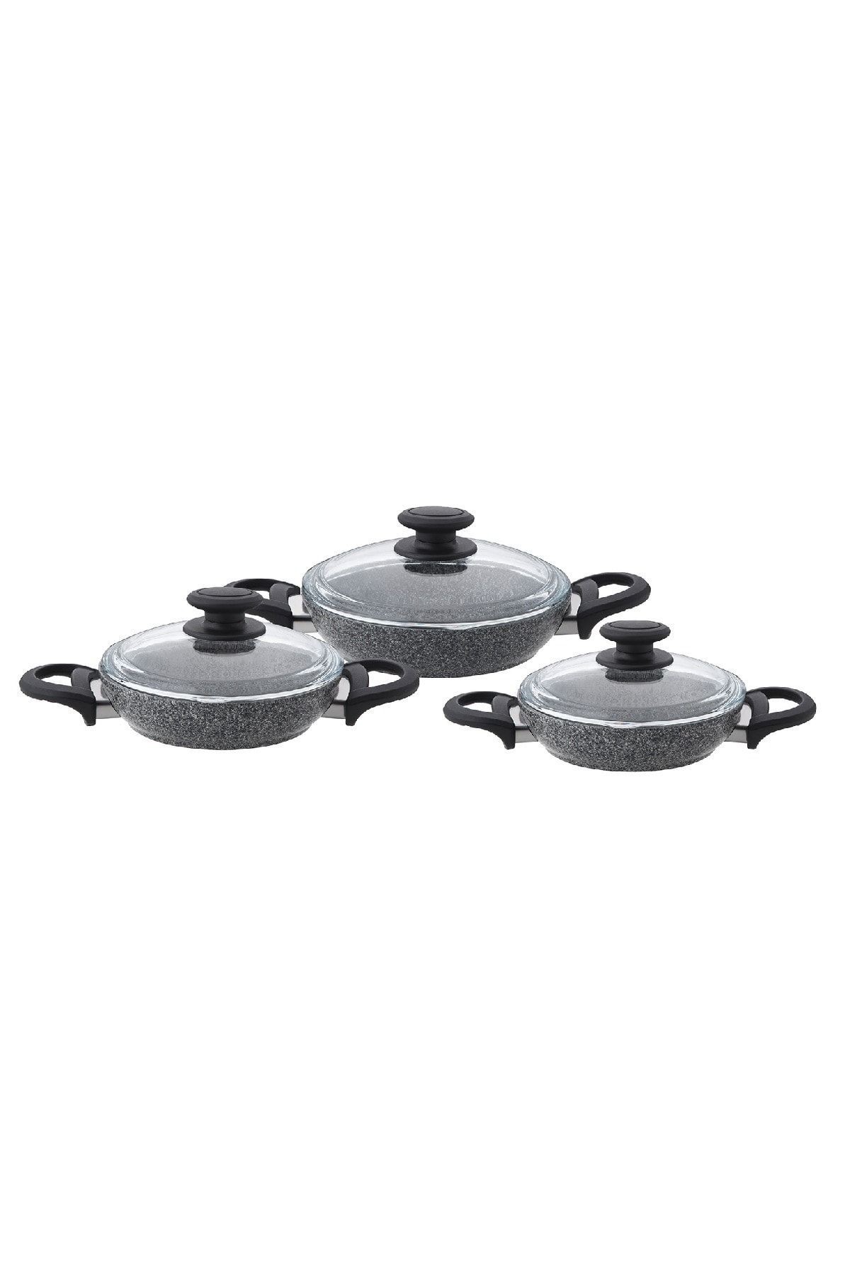 TitanGranit Gri 6 Parça Sahan Set