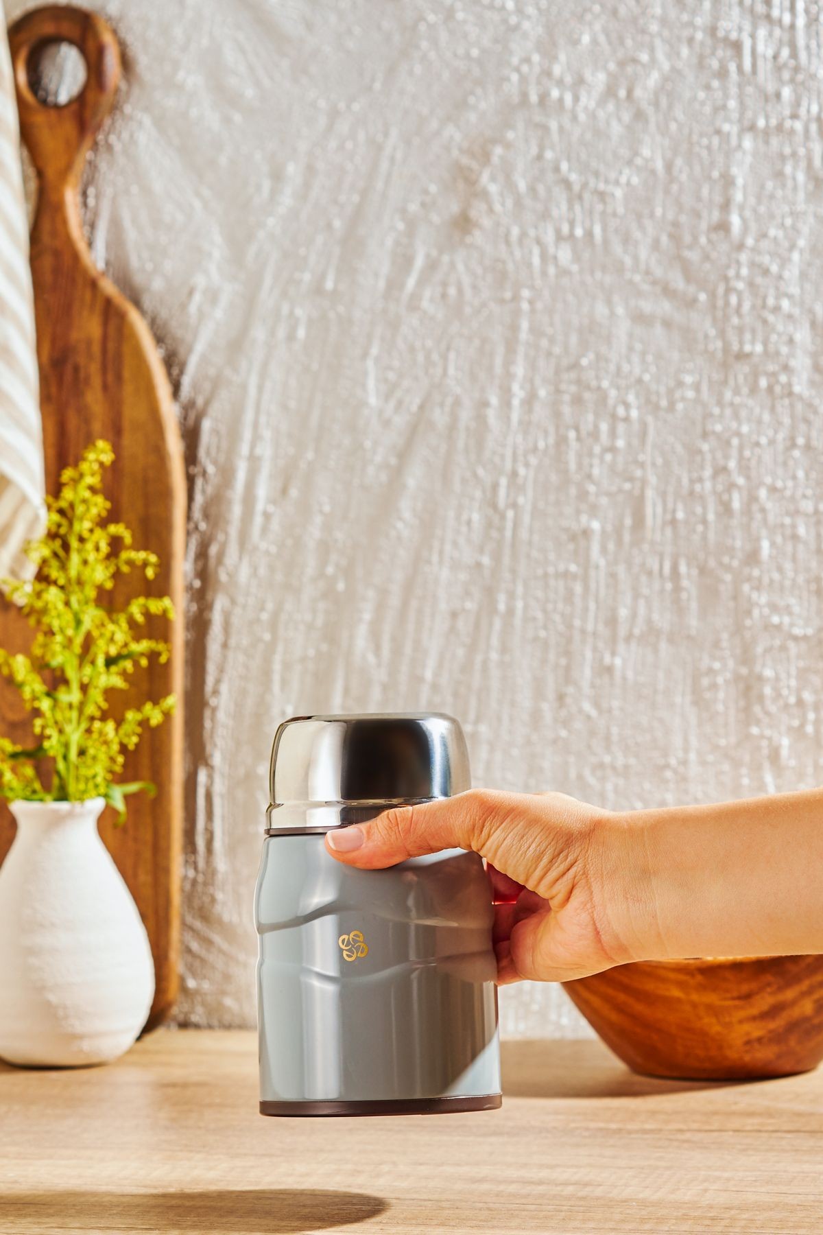Smart Gri Yiyecek Termosu 500 ml