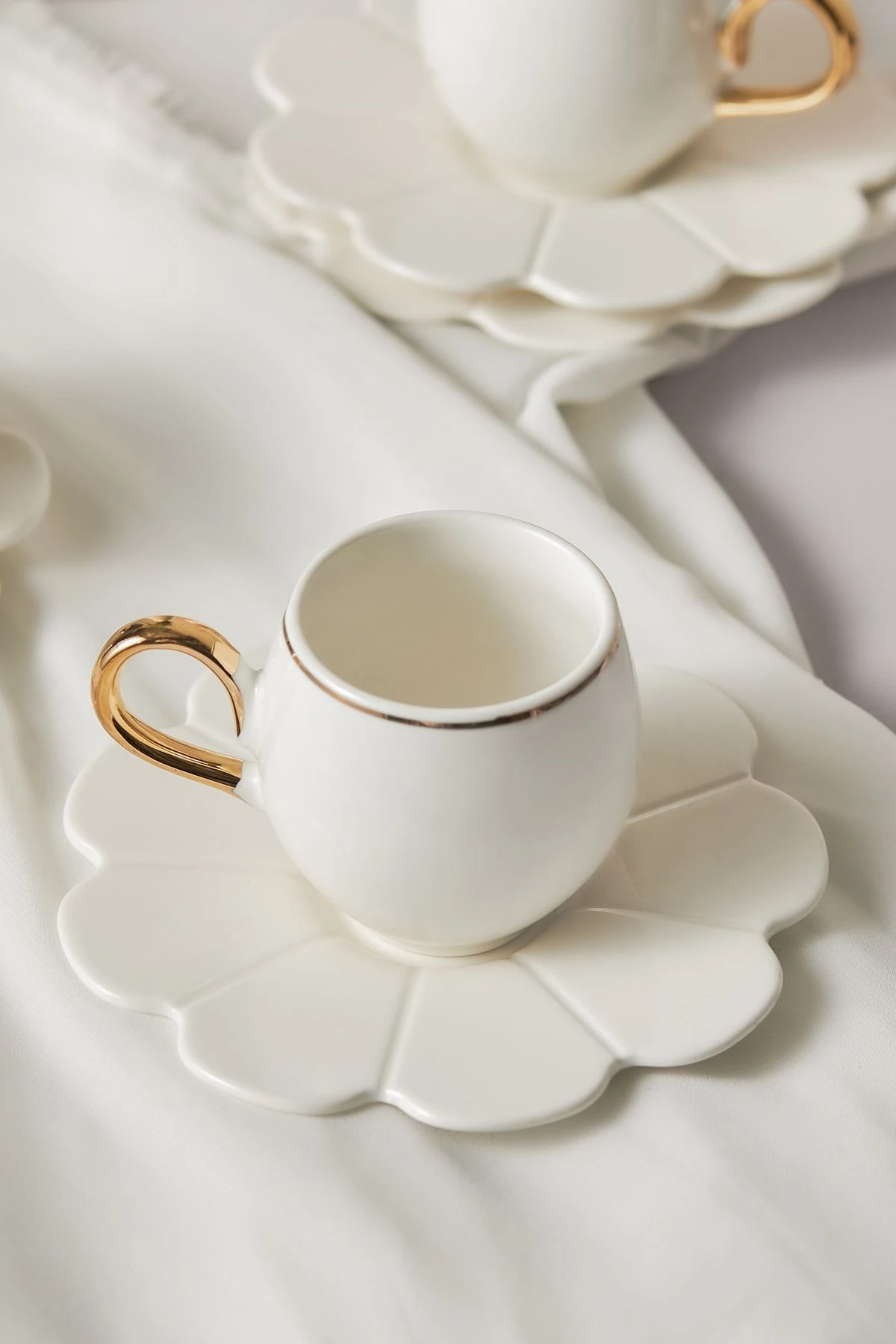 Beyoğlu 6 Kişilik Porselen Kahve Fincan Takımı 80 ml