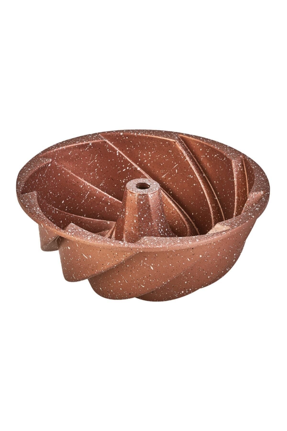 Girift Golden Pink Döküm Kek Kalıbı 25 Cm