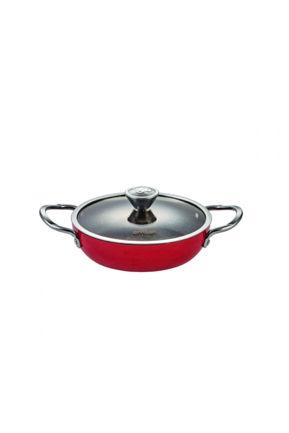Aventura Kırmızı Granit 6 Parça Omlet-Sahan Seti