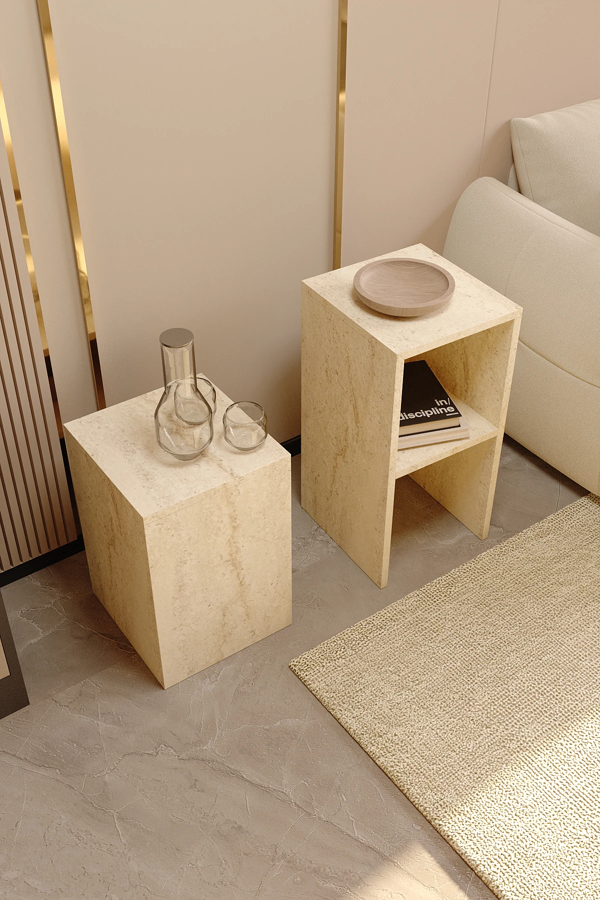 TWİNORA YAN SEHPA 2'Lİ