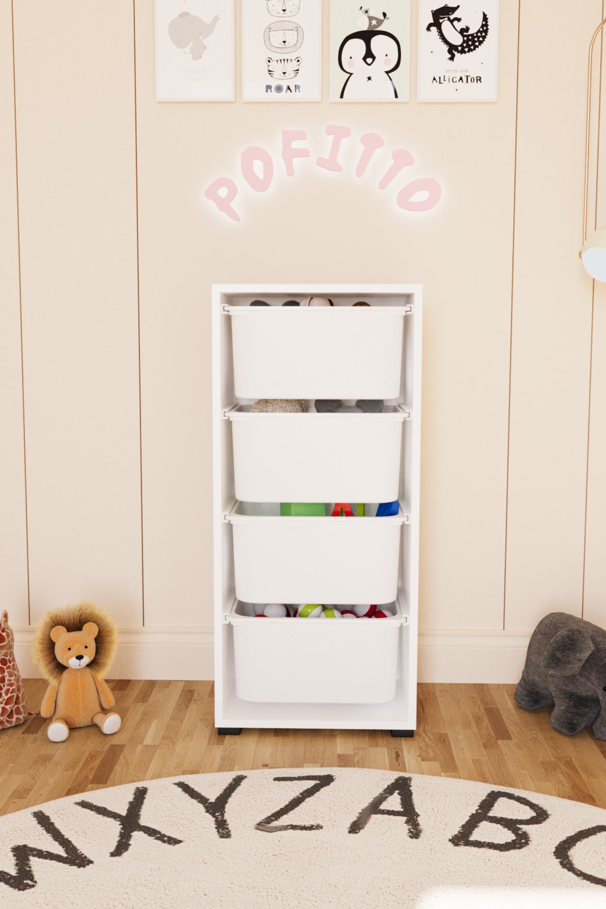 4 BÜYÜK SEPET BEYAZ