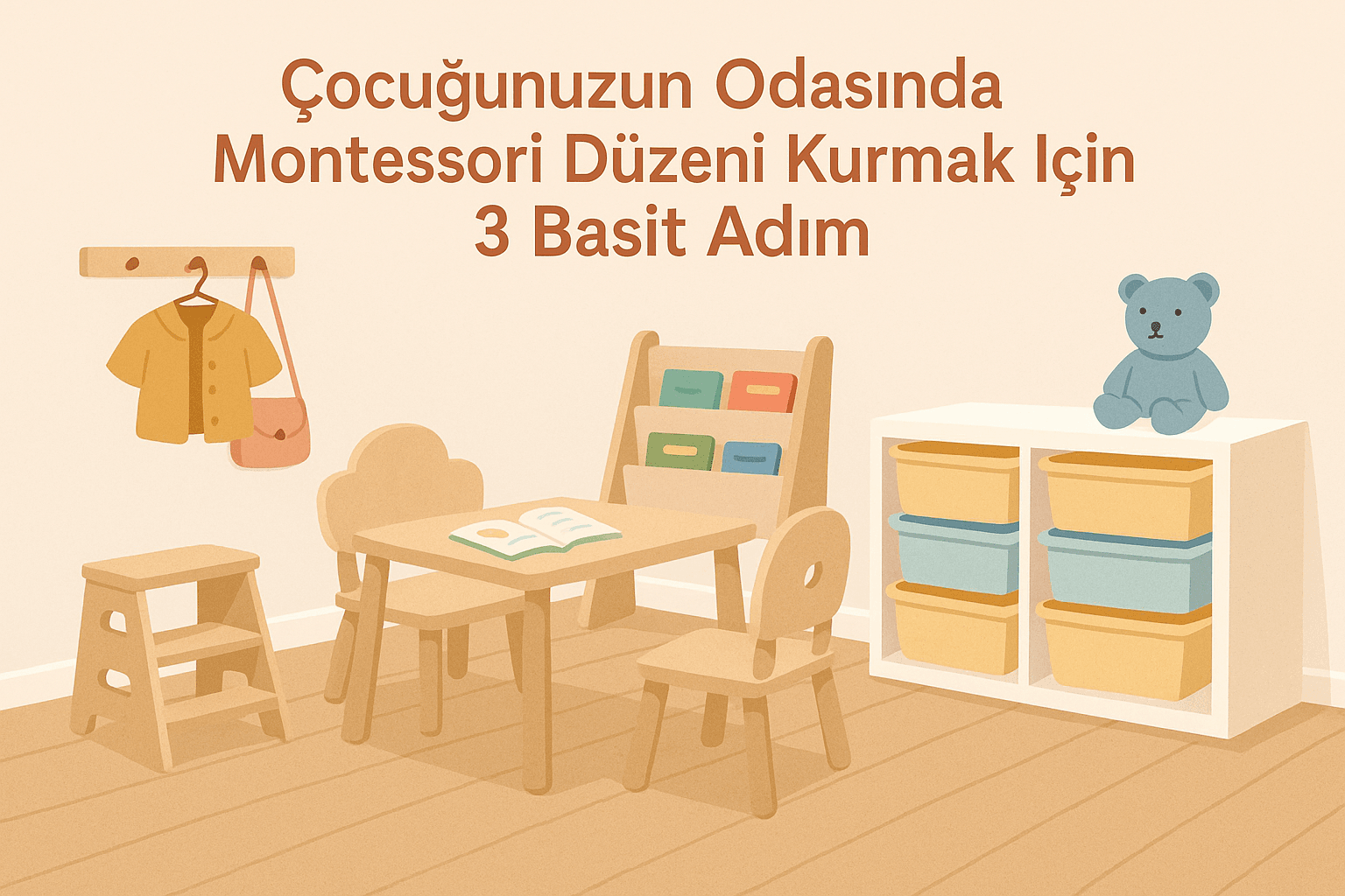 Çocuğunuzun Odasında Montessori Düzeni Kurmak İçin 3 Basit Adım

