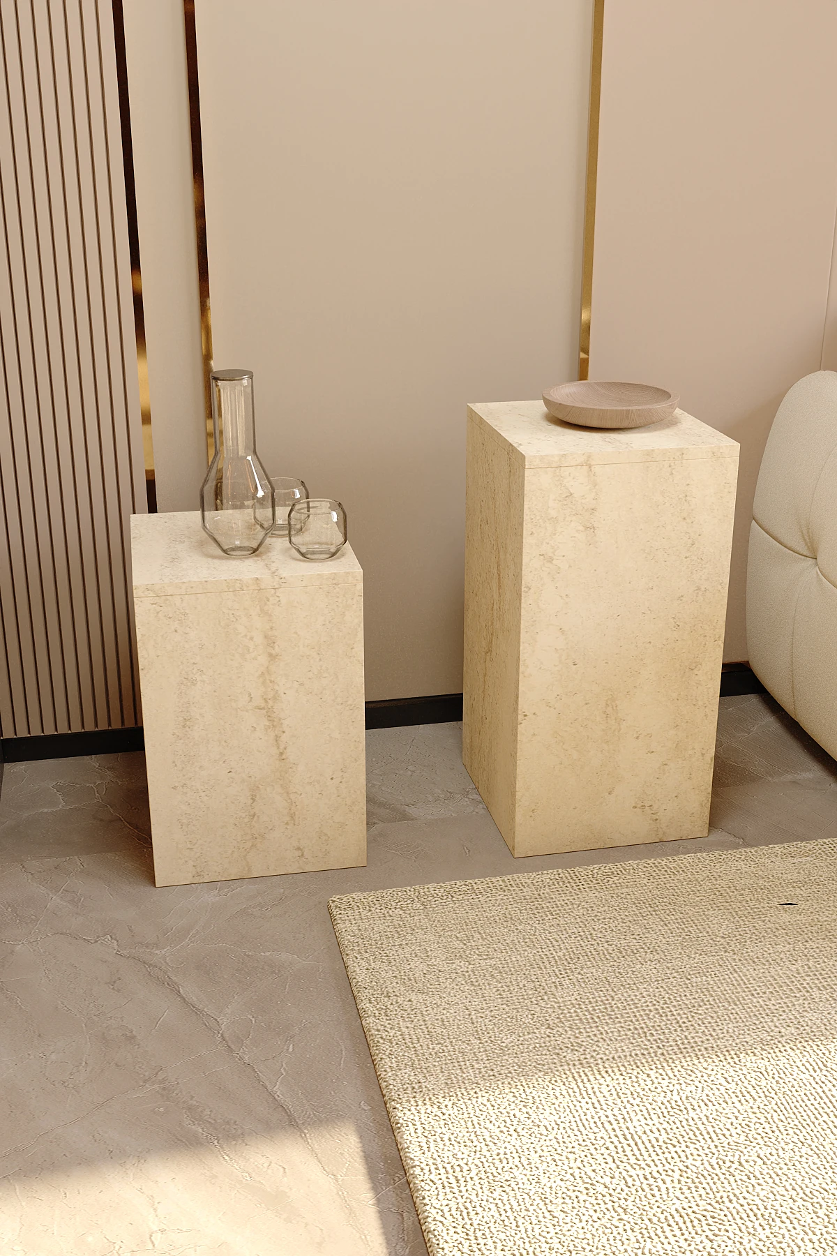 TWİNORA YAN SEHPA 2'Lİ