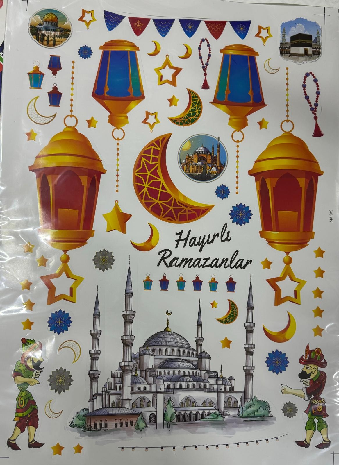 ramazan duvar-cam sticker seti no:2