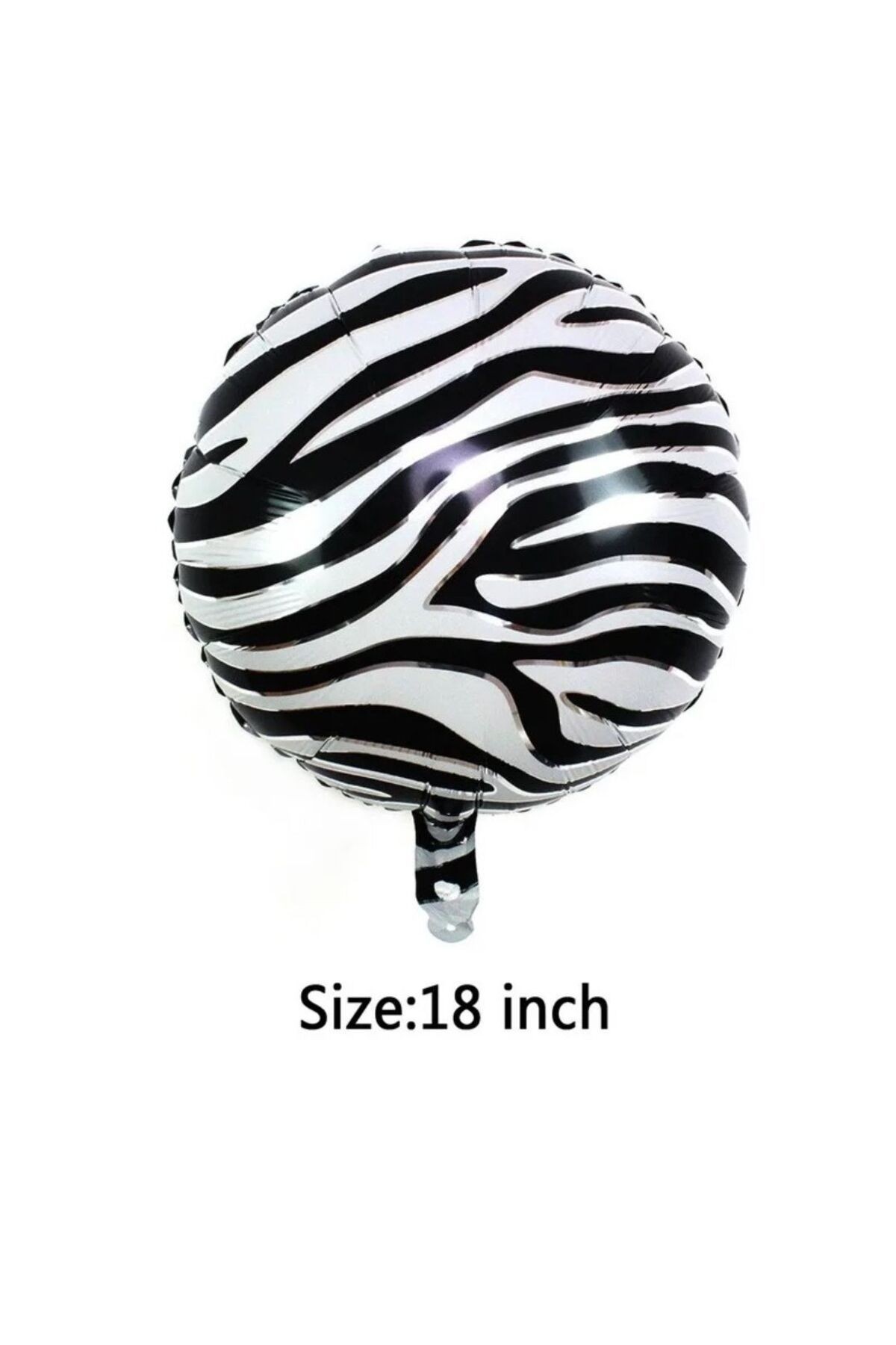 Zebra desen safari desen 18inc balon hava yada helyum ile