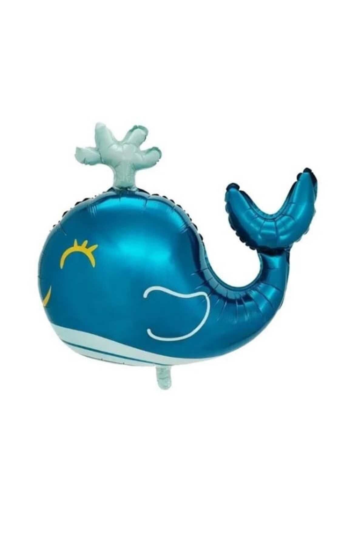 big whale balina folyo balon 92-76 cm, helyum uyumlu deniz canlıları folyo balon