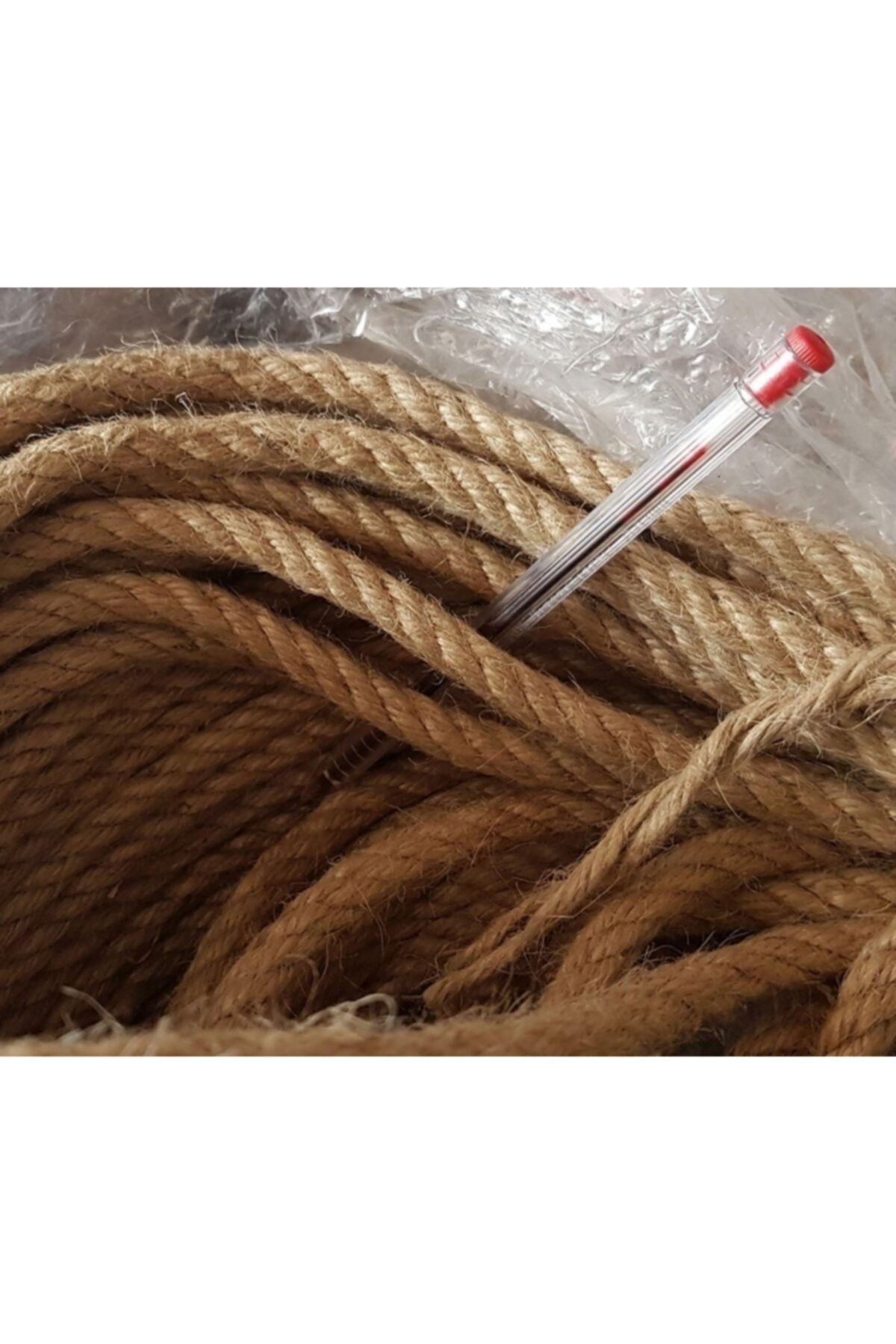 6mm Jüt Ip, Halat, Kendir, Dekoratif Hasır Ip 10m