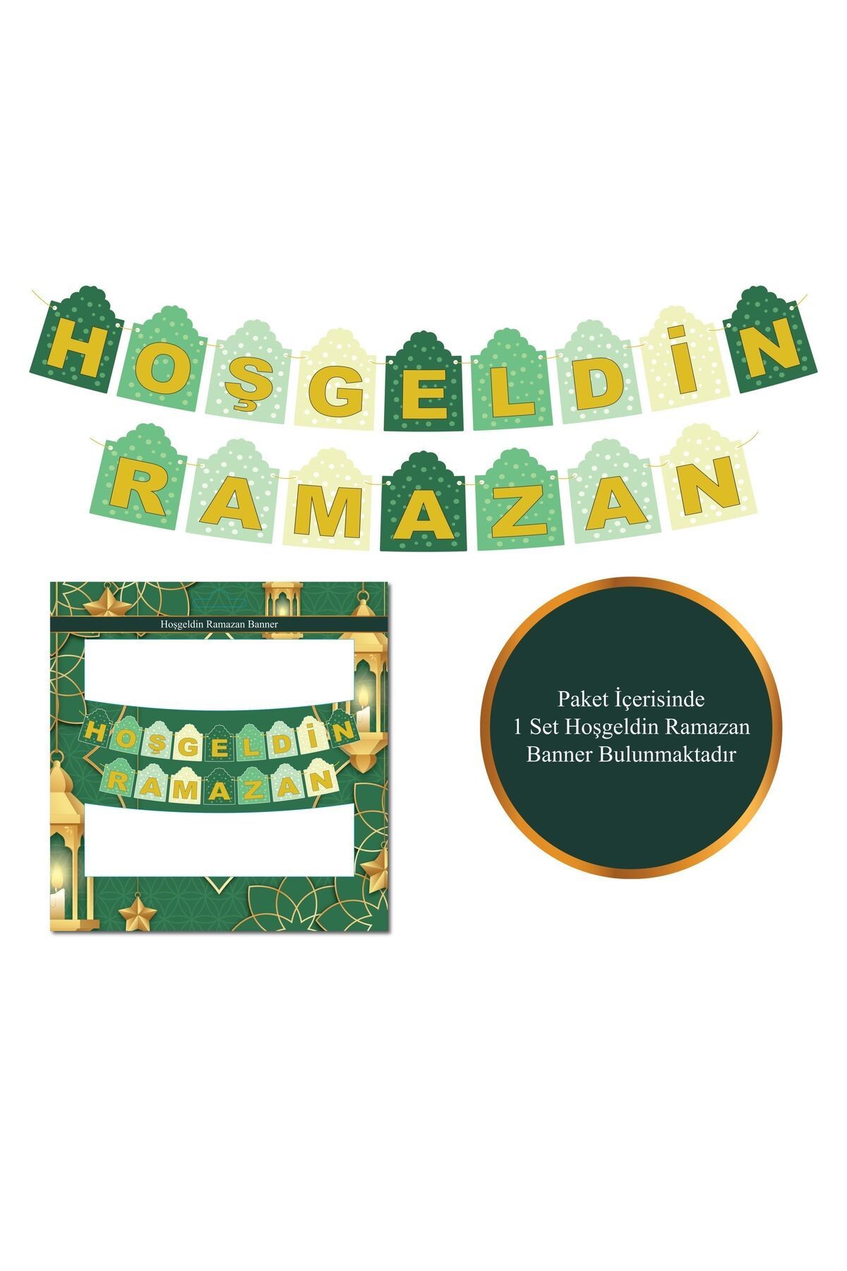 Hoşgeldin Ramazan banneri 1set