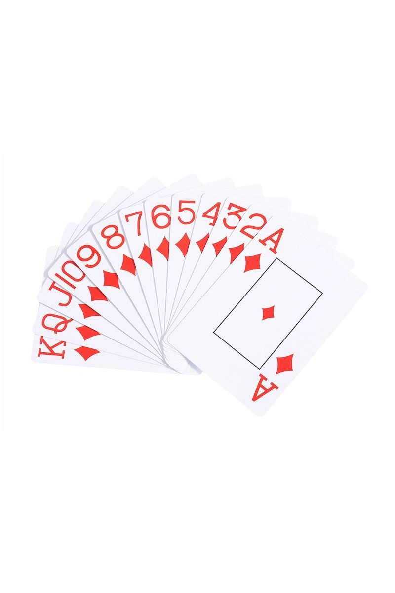 Kırmızı Pvc Plastik Su Geçirmez Jumbo Blackjack iskambil Oyun Kağıdı cin642kr