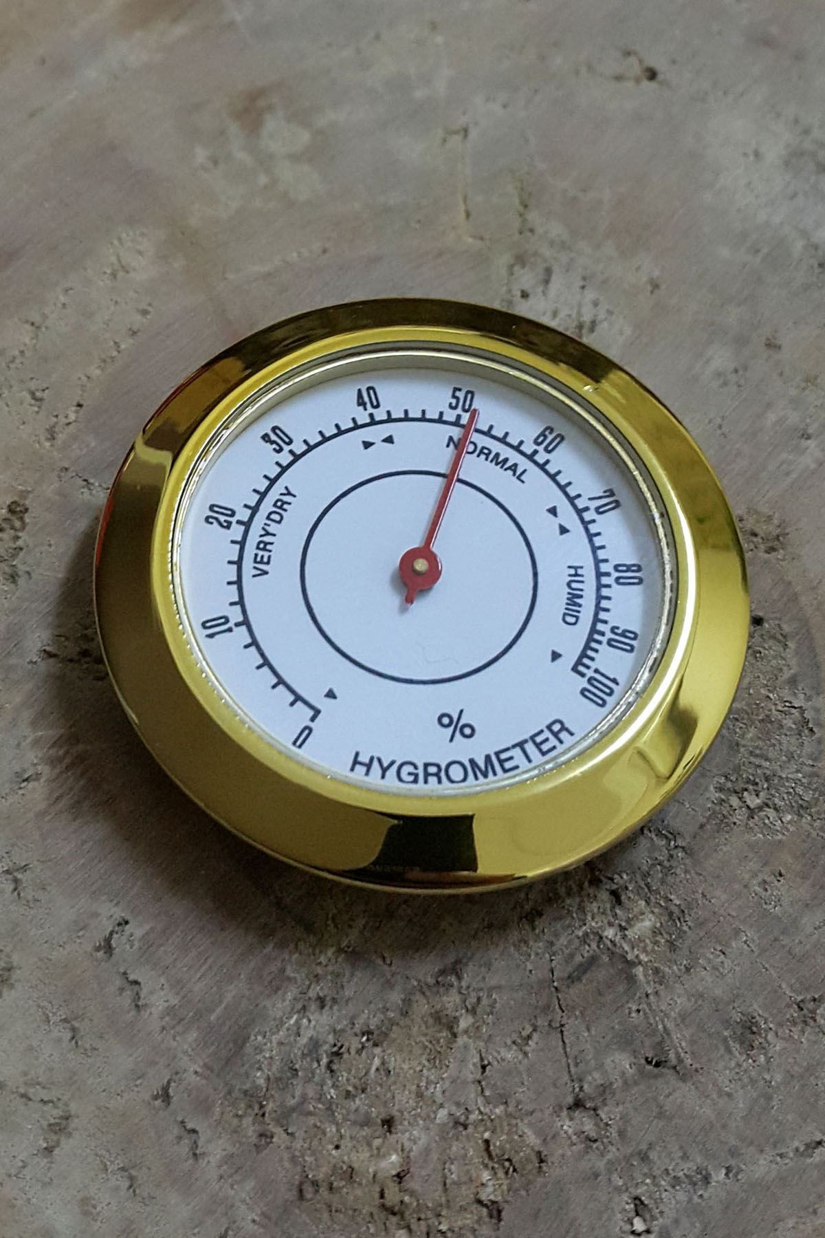 Hygrometer Gold Puro kutusu Saati Nem ölçer Saat thr146x