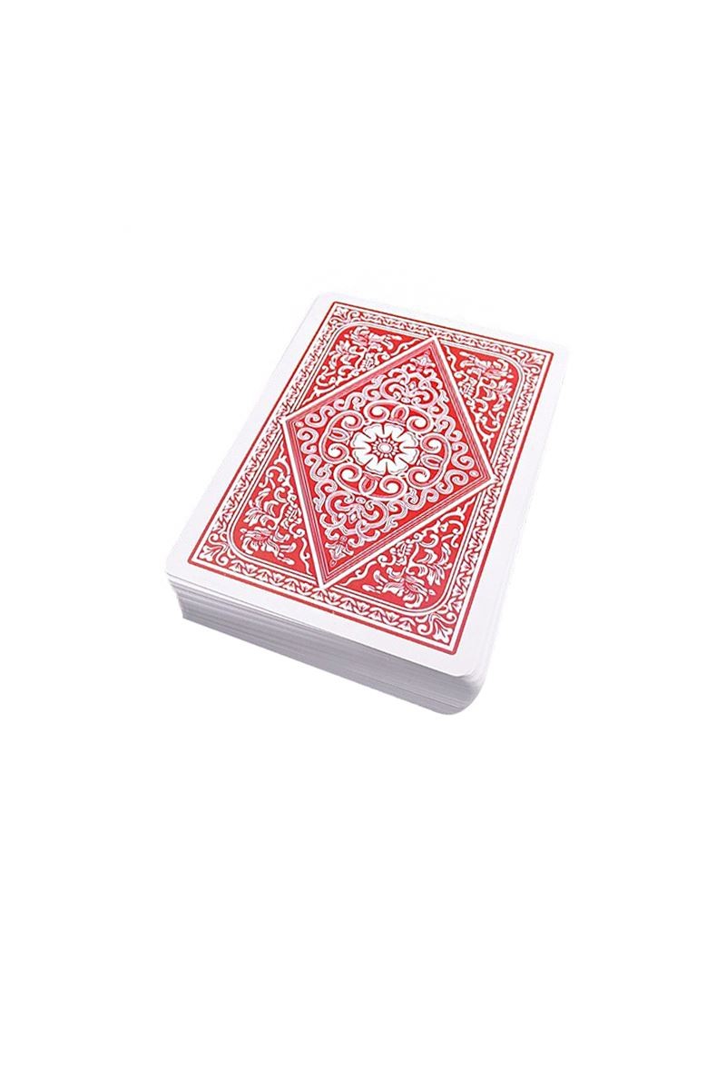 Kırmızı Pvc Plastik Su Geçirmez Jumbo Blackjack iskambil Oyun Kağıdı cin443kr