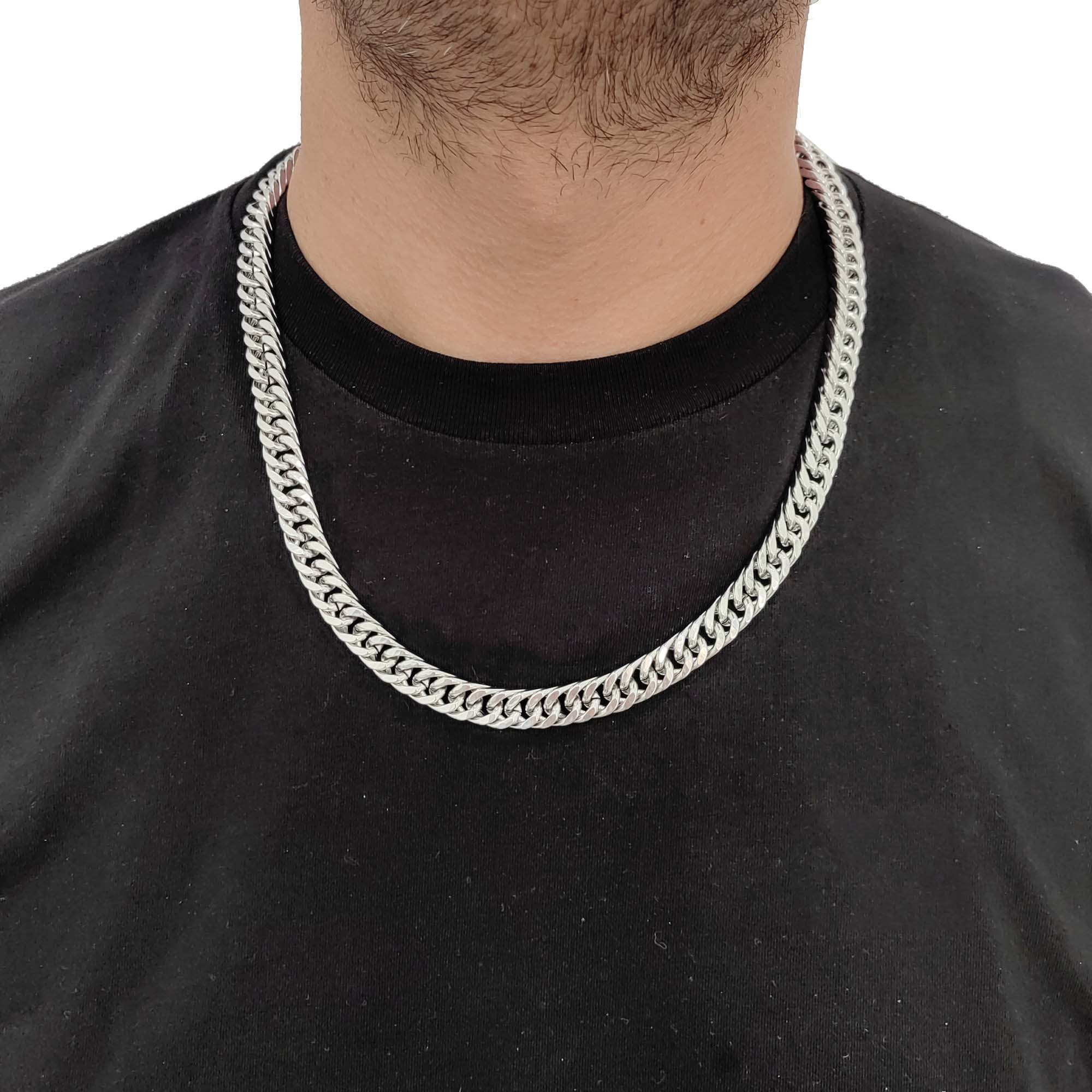 Chavin Gri 60 cm. 10 mm. Gürmet Erkek Çelik Zincir dm93