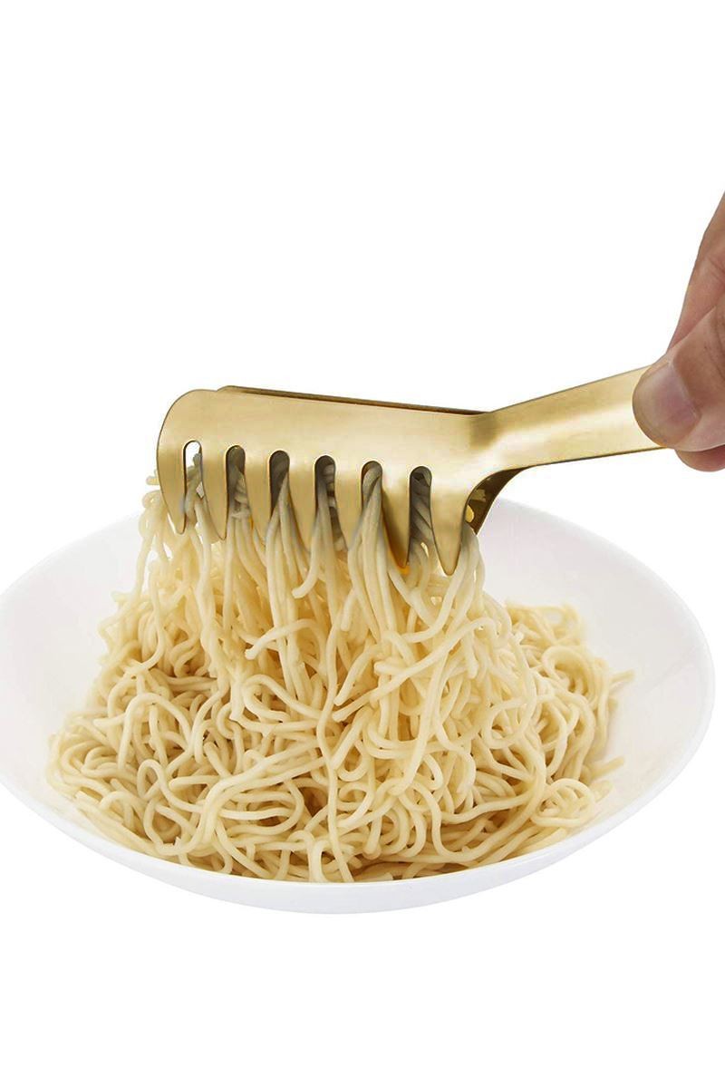 Çelik Gold Taraklı Mutfak Salata Makarna Spagetti Maşası Maşa cin623sr