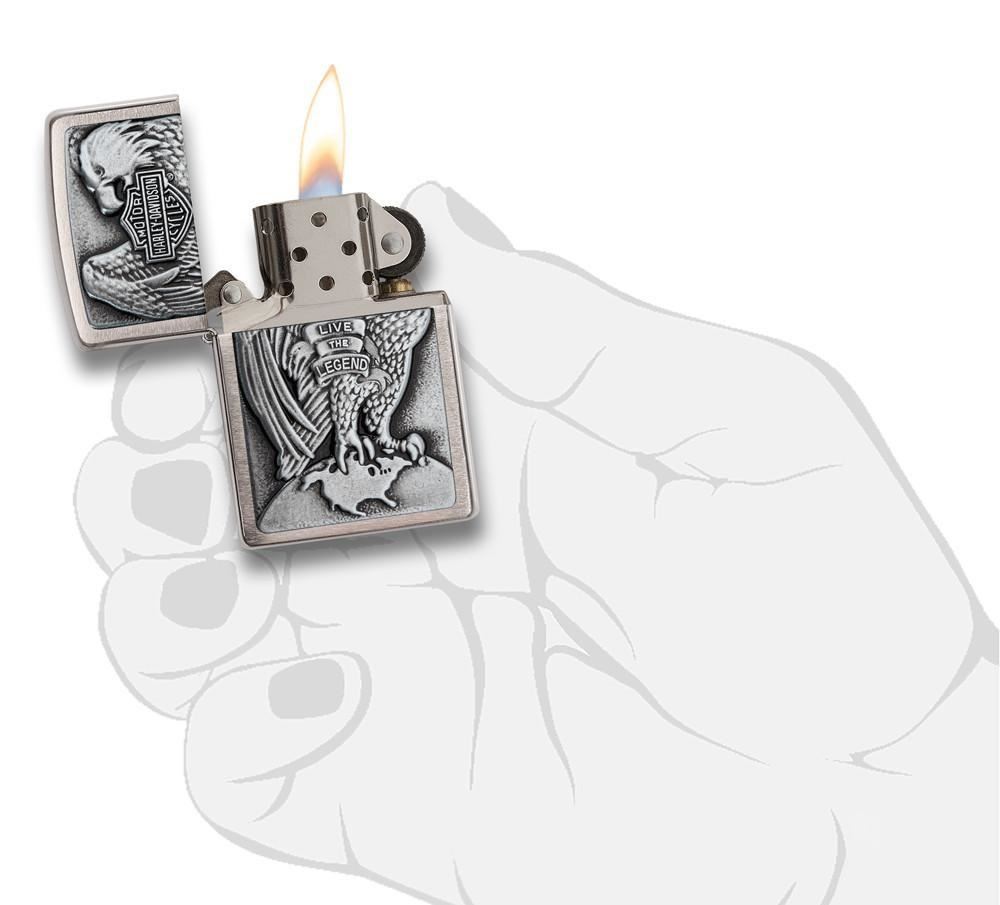 Zippo Çakmak Harley Davidson Demir Kabartma 200hd-h231-036
