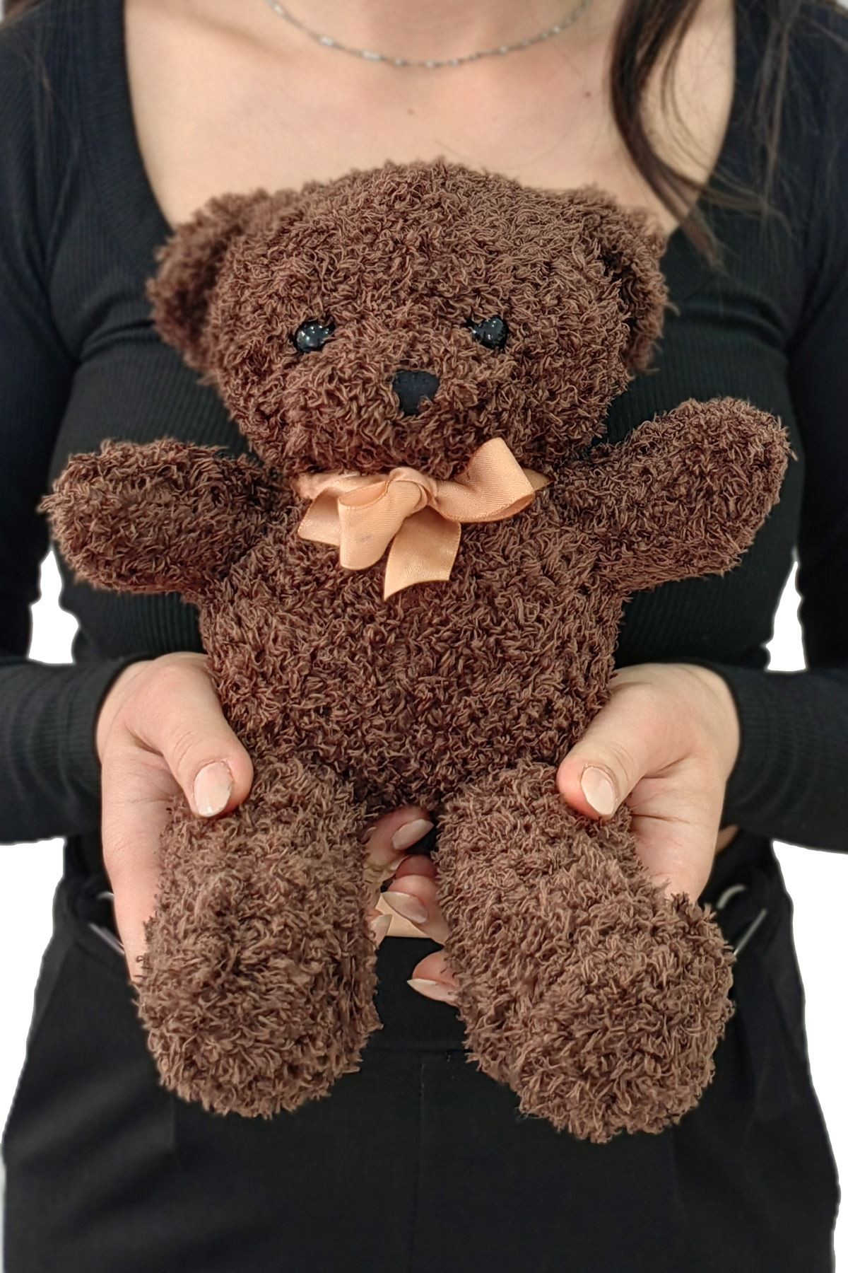 Chavin 30 cm Koyu Kahverengi Hediye Peluş Oyuncak Ayıcık ayi-01