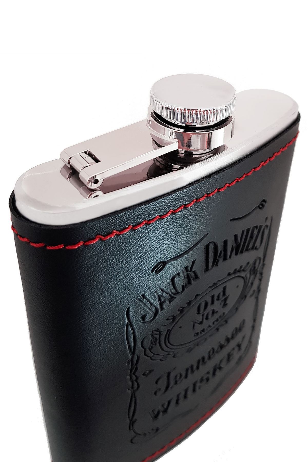 Jack Daniel Çelik 8oz Deri Kaplı 240 ml İçki Matara Takım dp02t