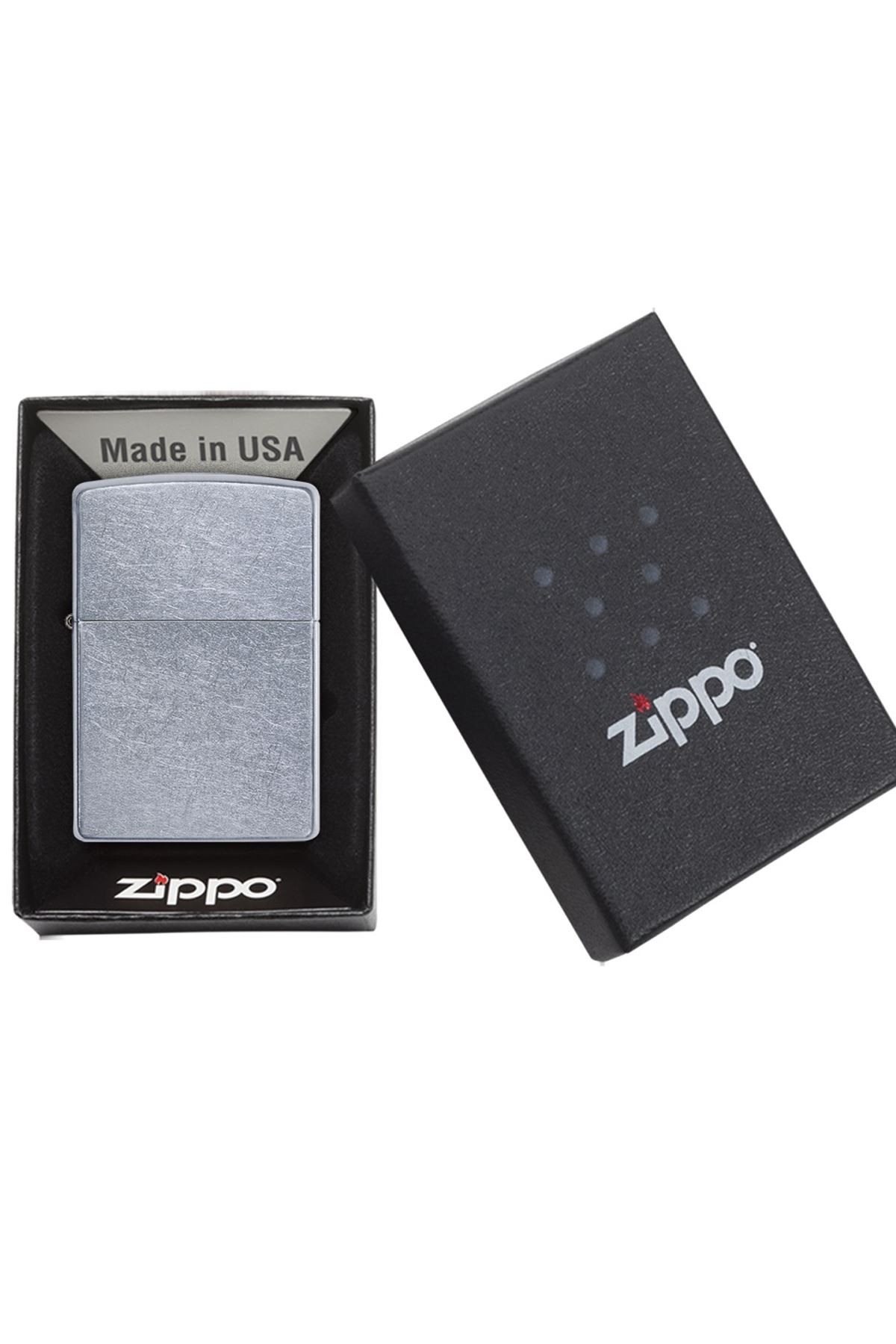 Zippo Çakmak Regular Street Chrome 207-004017