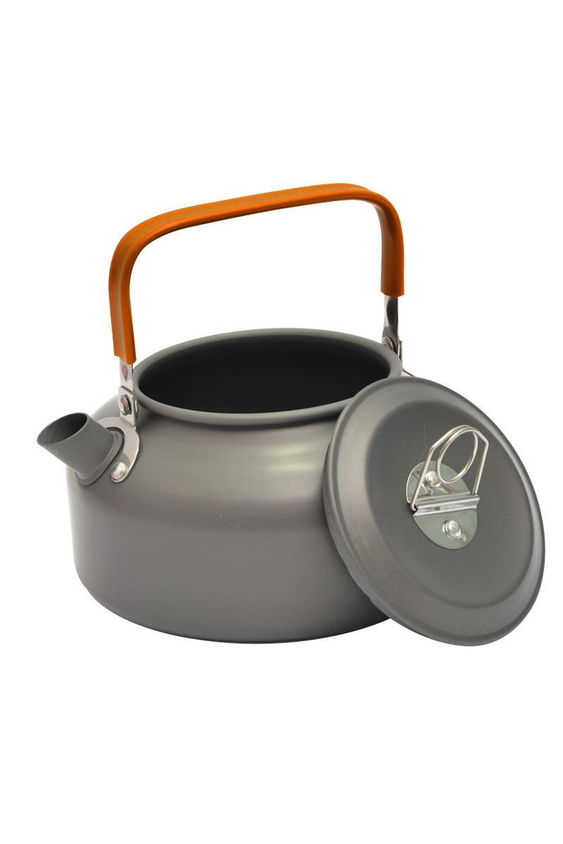 Metal 800 ml Kulplu Çelik Kamp Ve Piknik Çaydanlığı Su Isıtma Demlik cin938