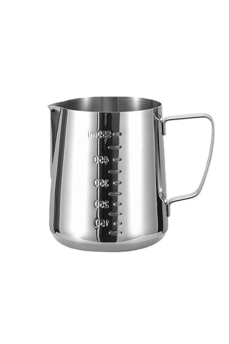 304 Çelik 600 ml Kahve Süt Köpürtme Potu Sütlük Pitcher cin503