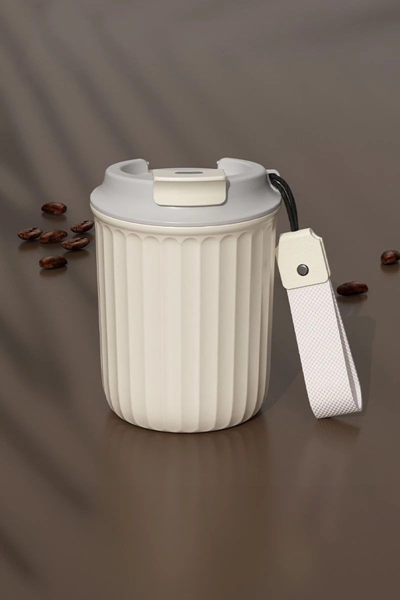 316 L Çelik 450 ml Krem Renk El Termos Mug cin915by