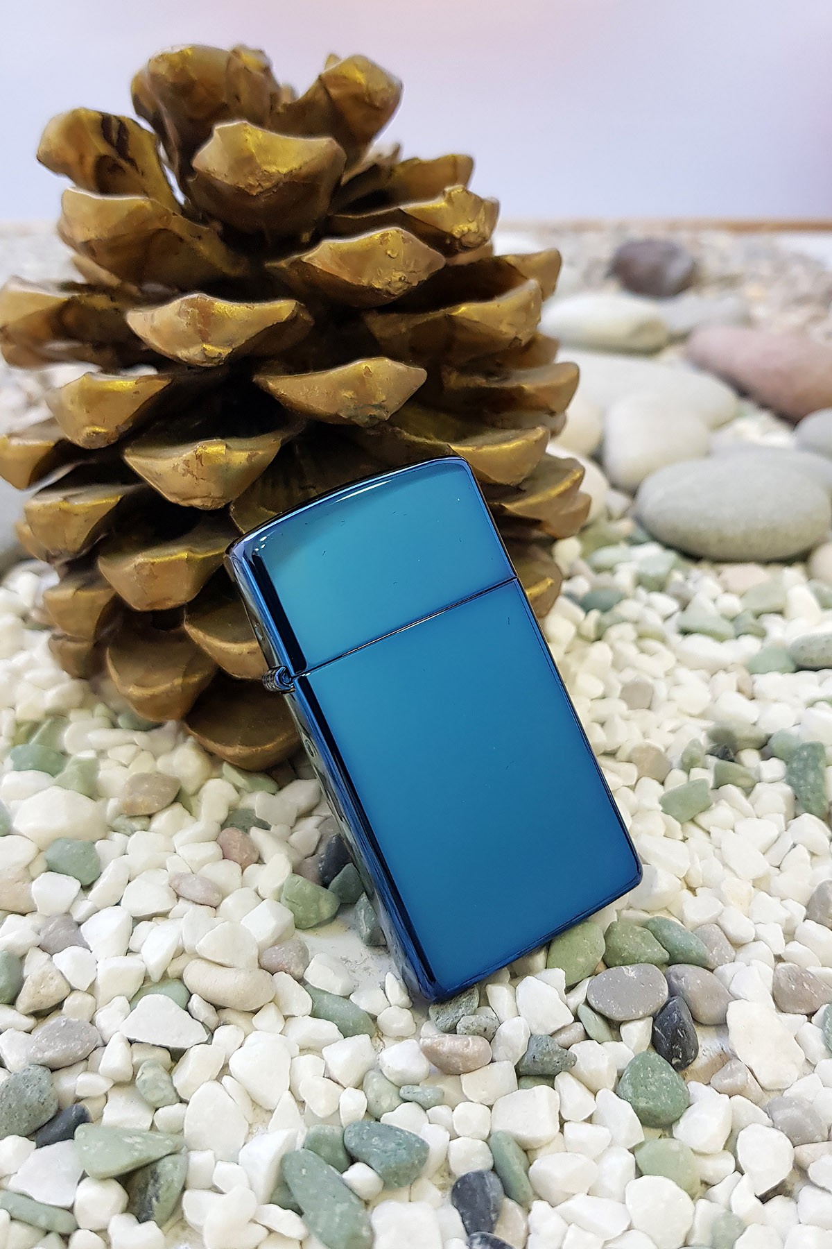 Zippo Çakmak Slim Parlak Sapphire 20494