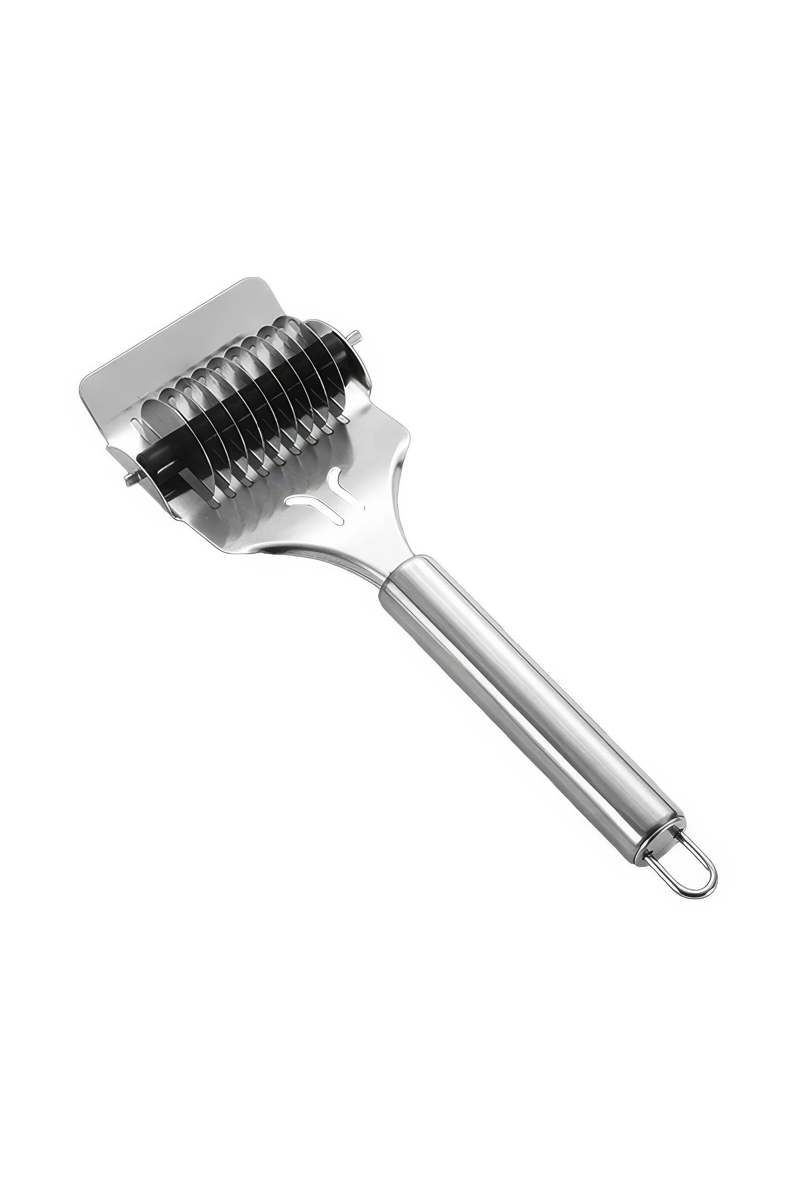 Çelik De Folu Manuel 9 Tekerlekli Erişte ve Makarna Hamur Kesme Ruleti cin786-d