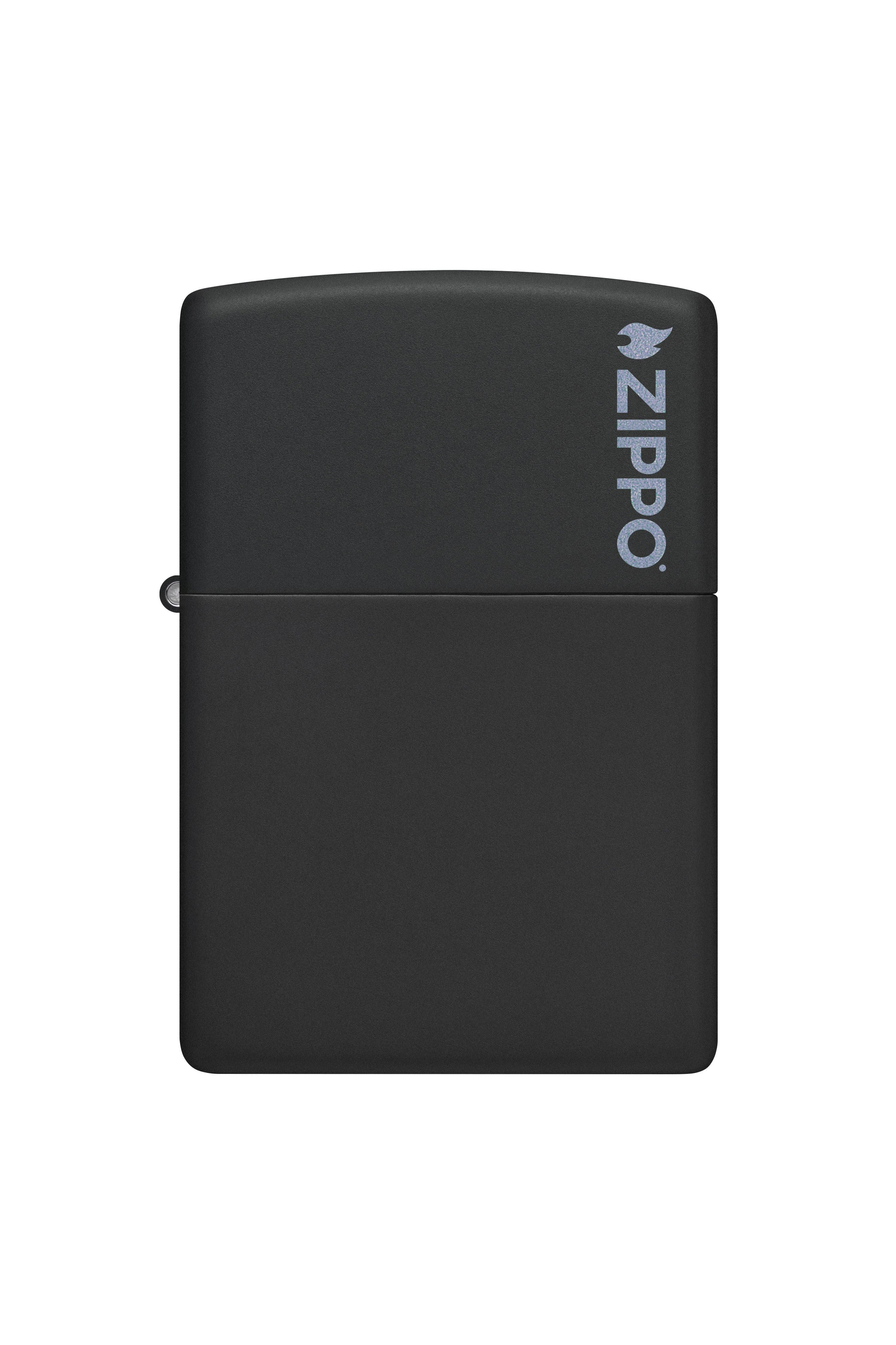 Zippo Çakmak Mat Siyah Hediyelik Kutu Benzin Taş Set du10sy