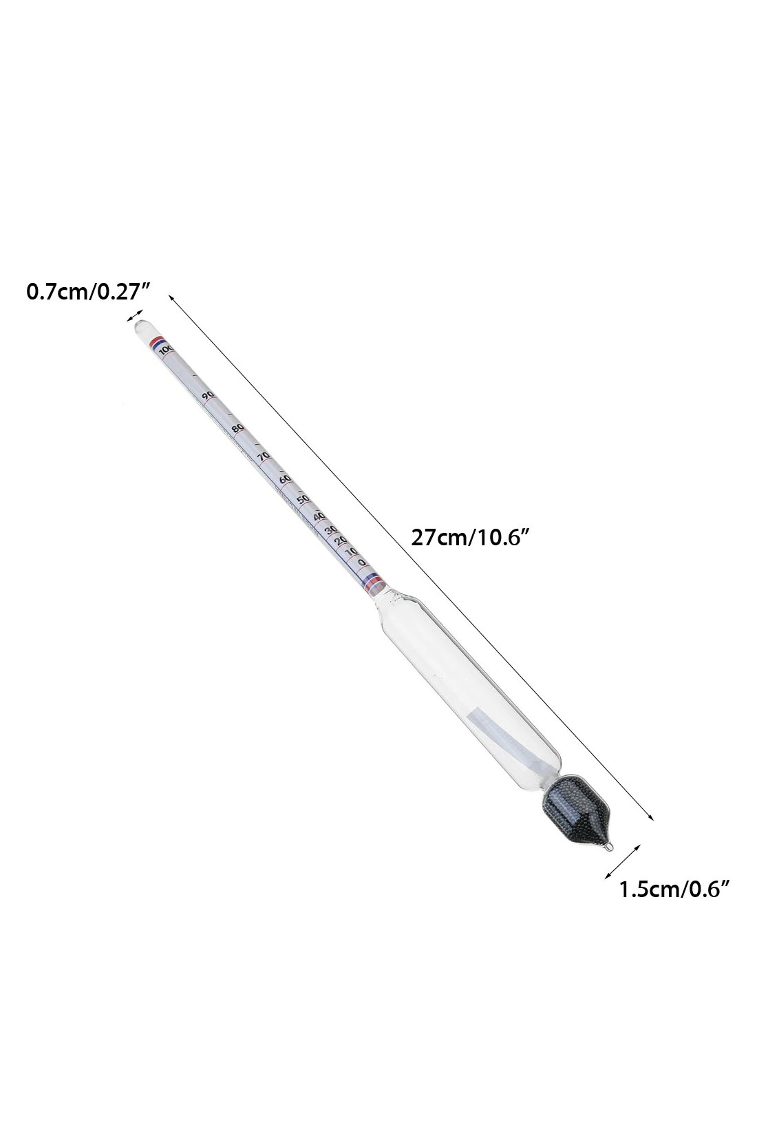 Alkol-metre Dansimetre Alkol Ölçer ve 100 ml Mezur Seti thr246