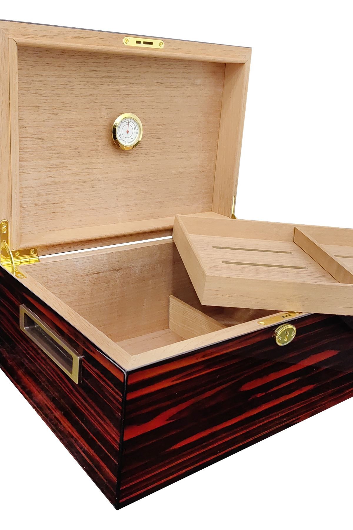 Falconetti Kahverengi 2 Katlı Humidor Puro Kutusu rc22