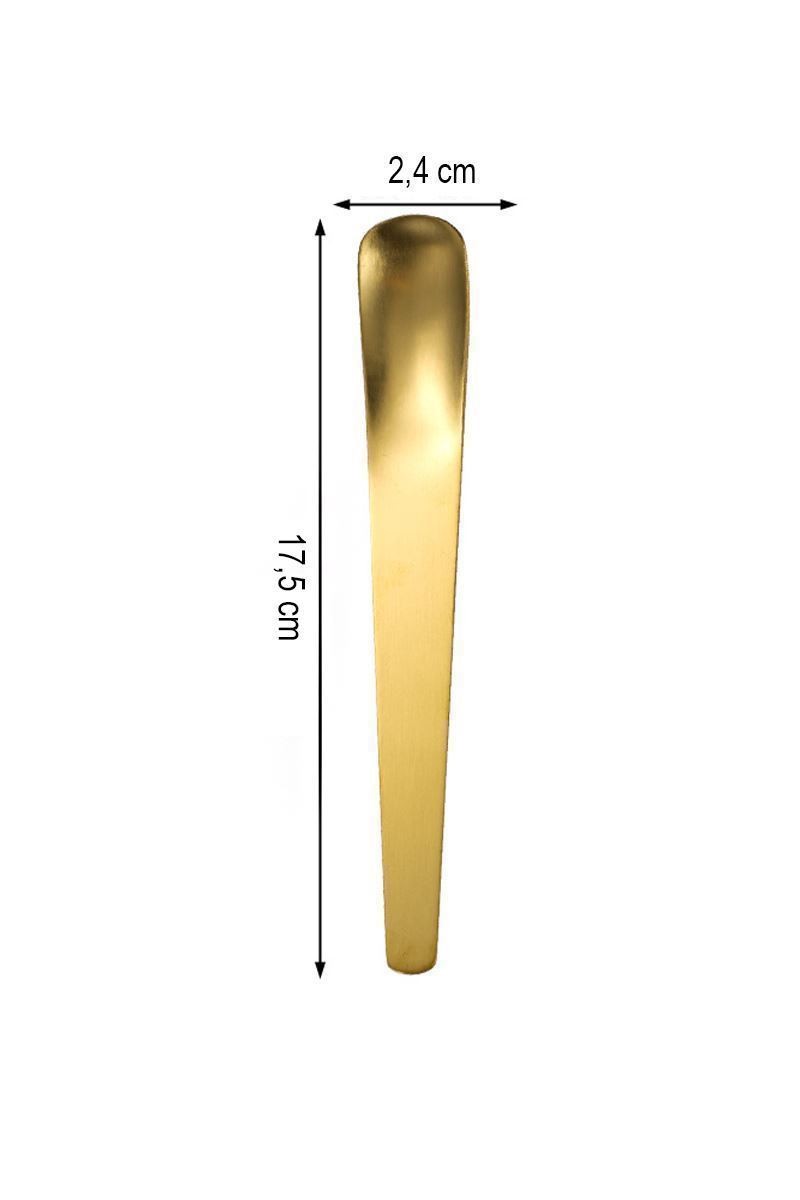 6 Adet Çelik Gold  17,5 cm Tatlı ve Dondurma Kaşığı mt160sr-6