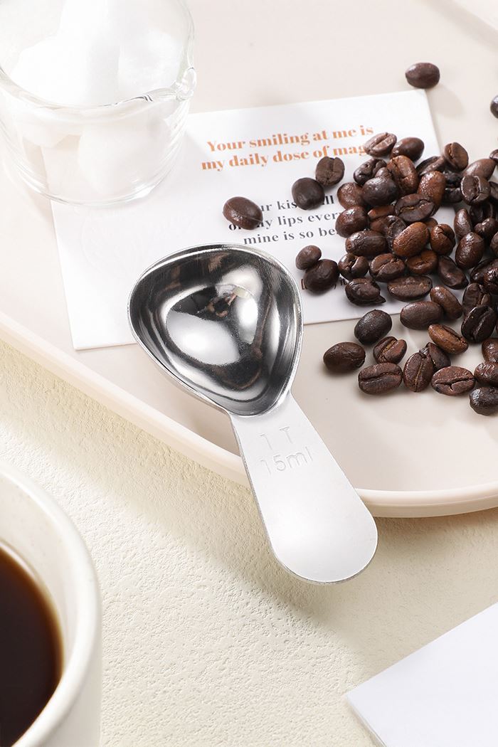 430 Çelik 1 tbsp 15 gr. 0.35 oz. Paslanmaz Çelik Kahve Ölçü Kaşığı cin958