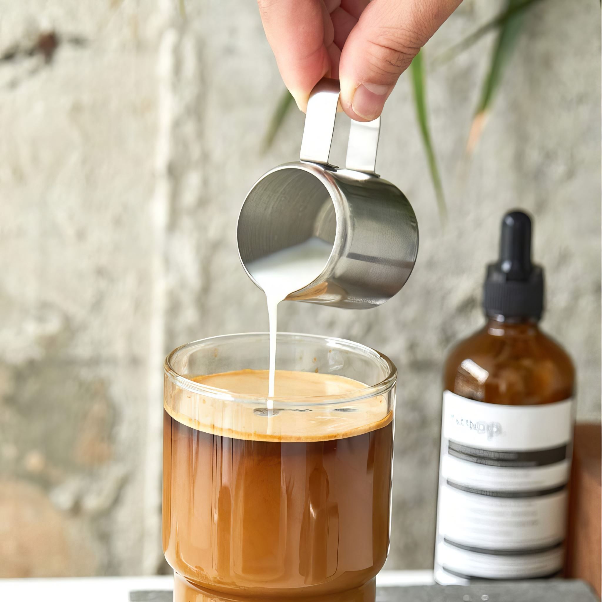 Çelik 50 ml Mini Kahve Süt Sos Krema Sürahisi Potu Sütlük mt188