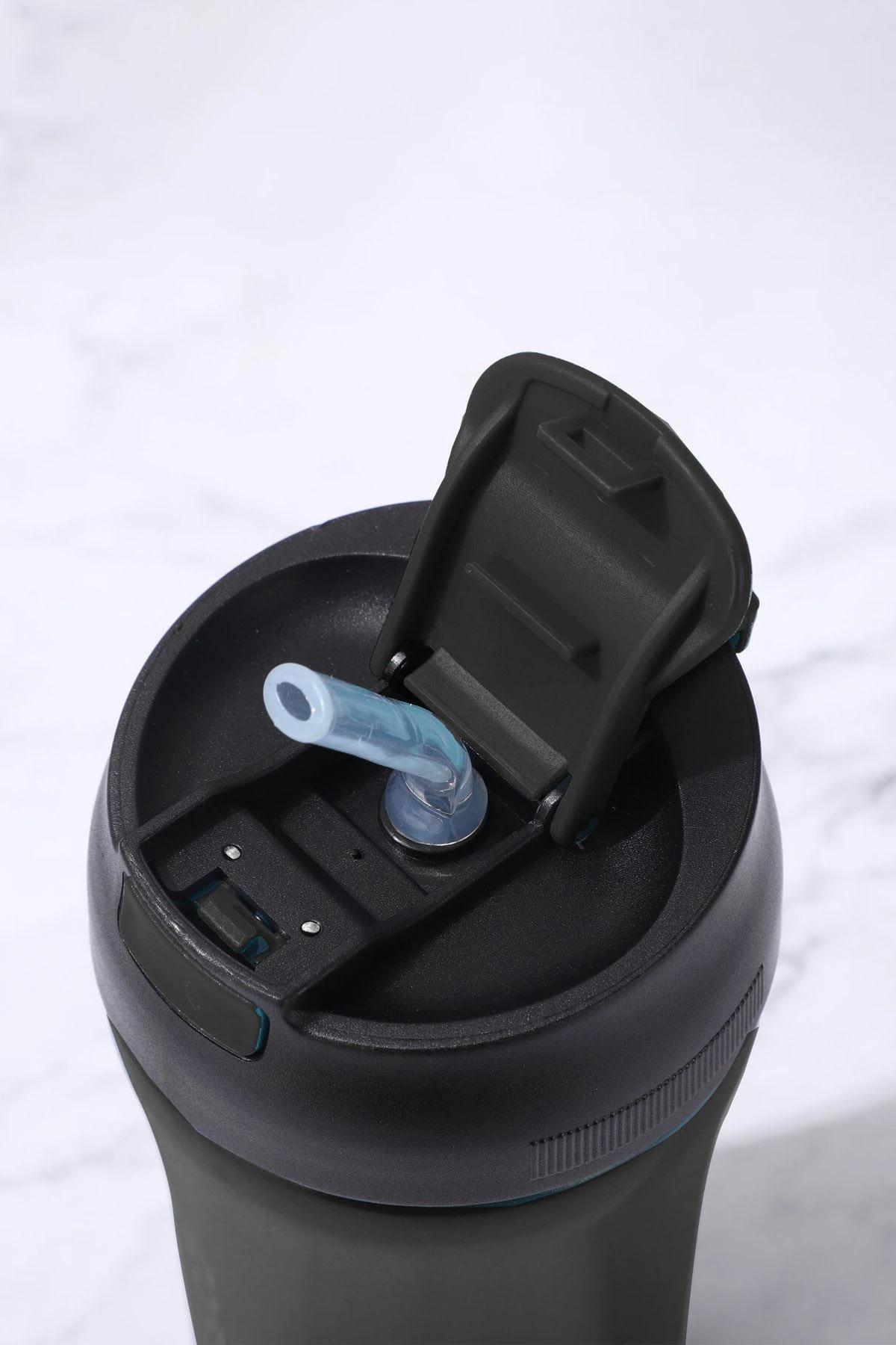 304 Çelik Siyah 400 ml Kahve El Termos Mug cin853sy